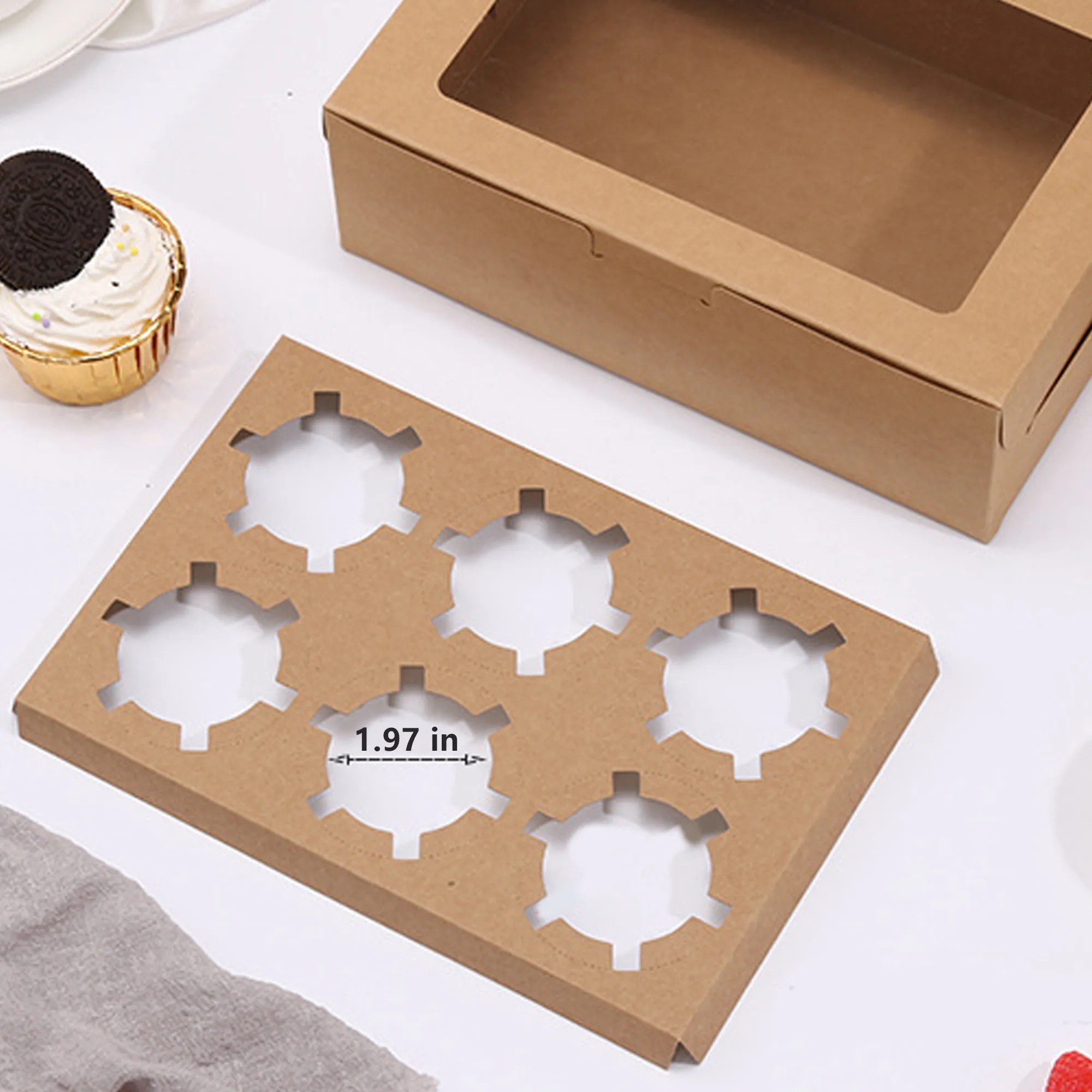 Cupcake Box With Clear Window 3
