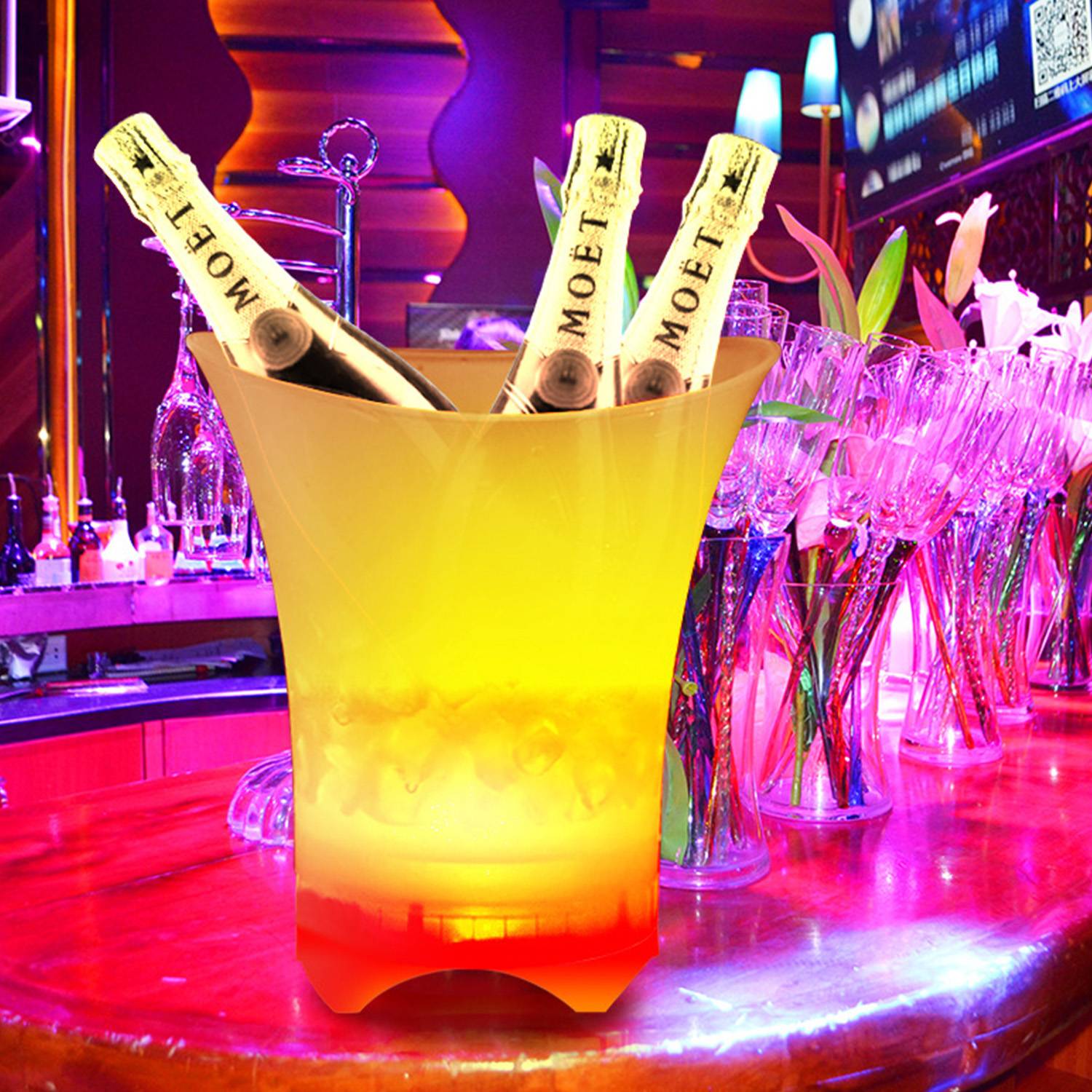 5L LED ice bucket 4