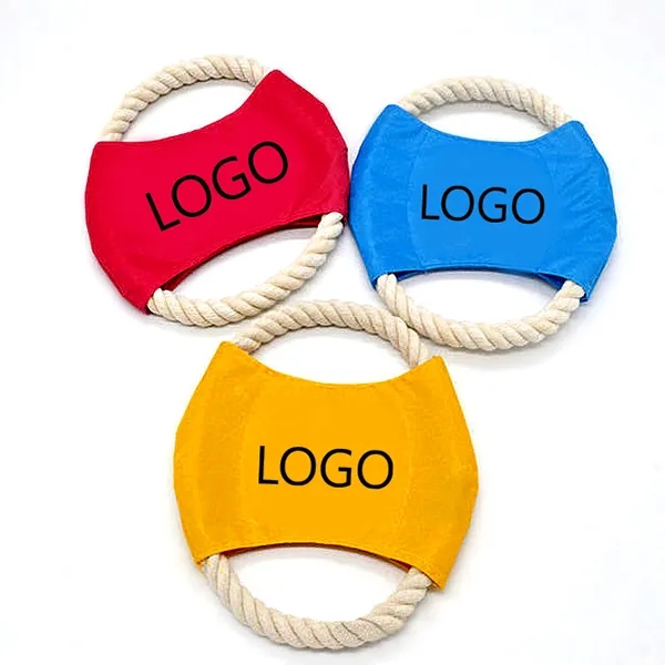 Promotional Pet Rope Tug & Flyer Toy 6