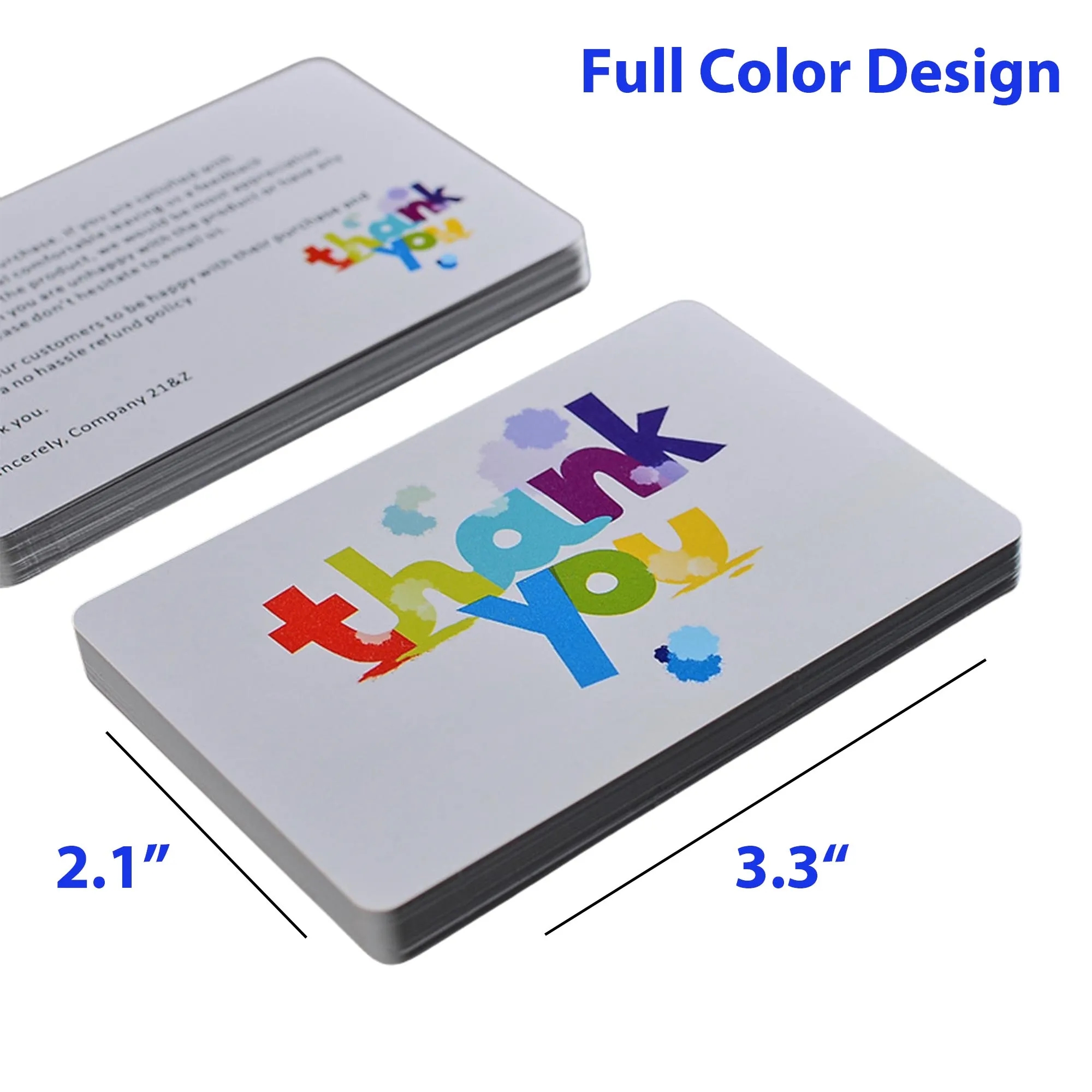 Custom PVC Business Thank-you Card 3