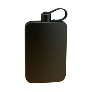 17 oz. Stainless Steel Portable Black Flask 17