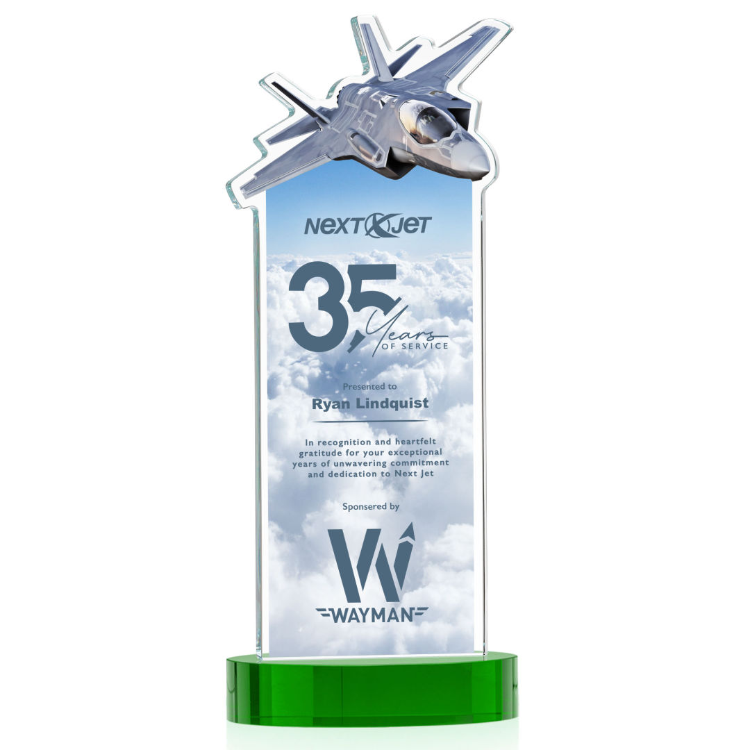 Top Gun VividPrint™ Award on Alberton Base - Green 7