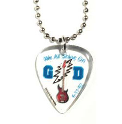 Guitar Pick / Plectrum, Standard Size Pick on Ball Chain Necklace