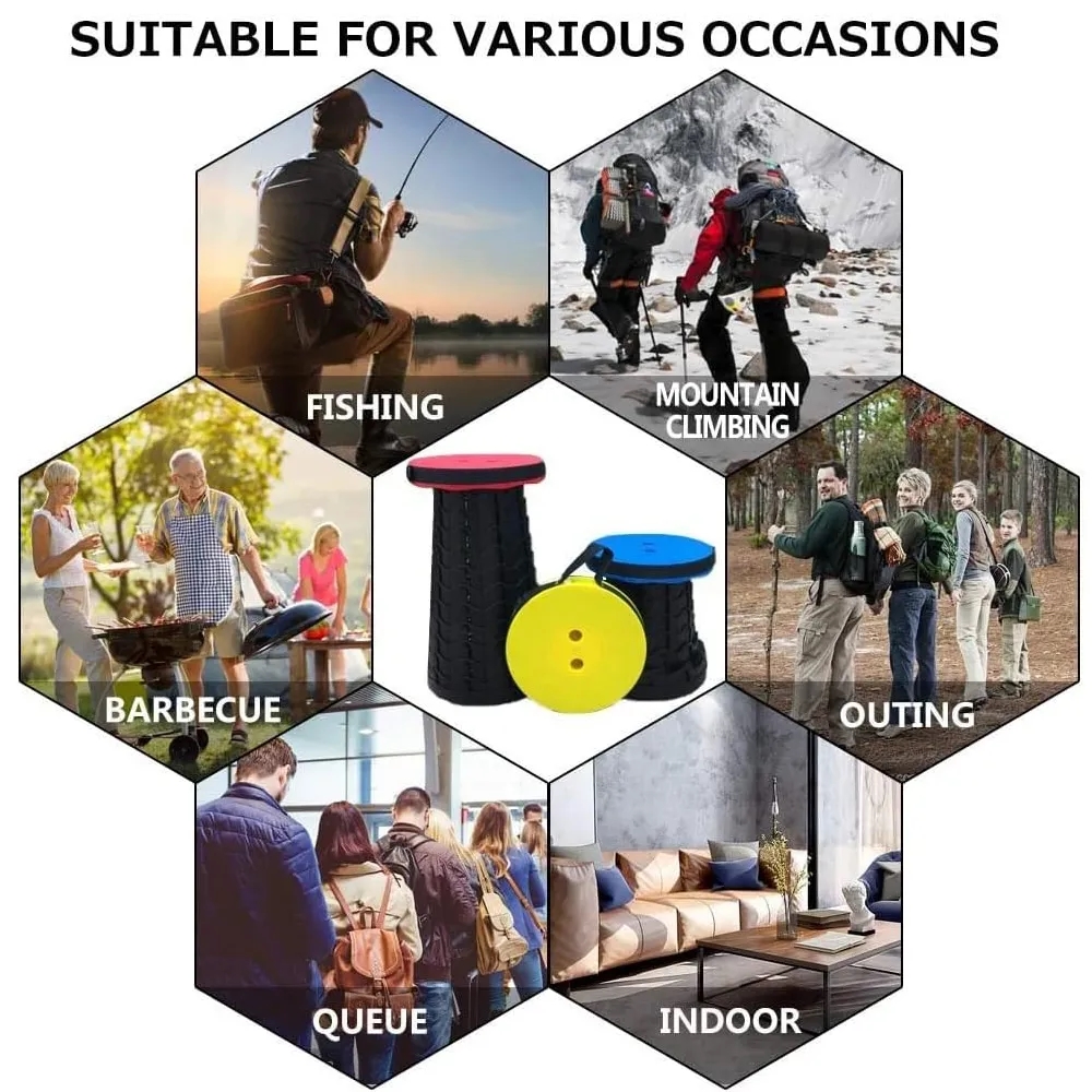 Portable Telescoping Foldable Camping Stool 5