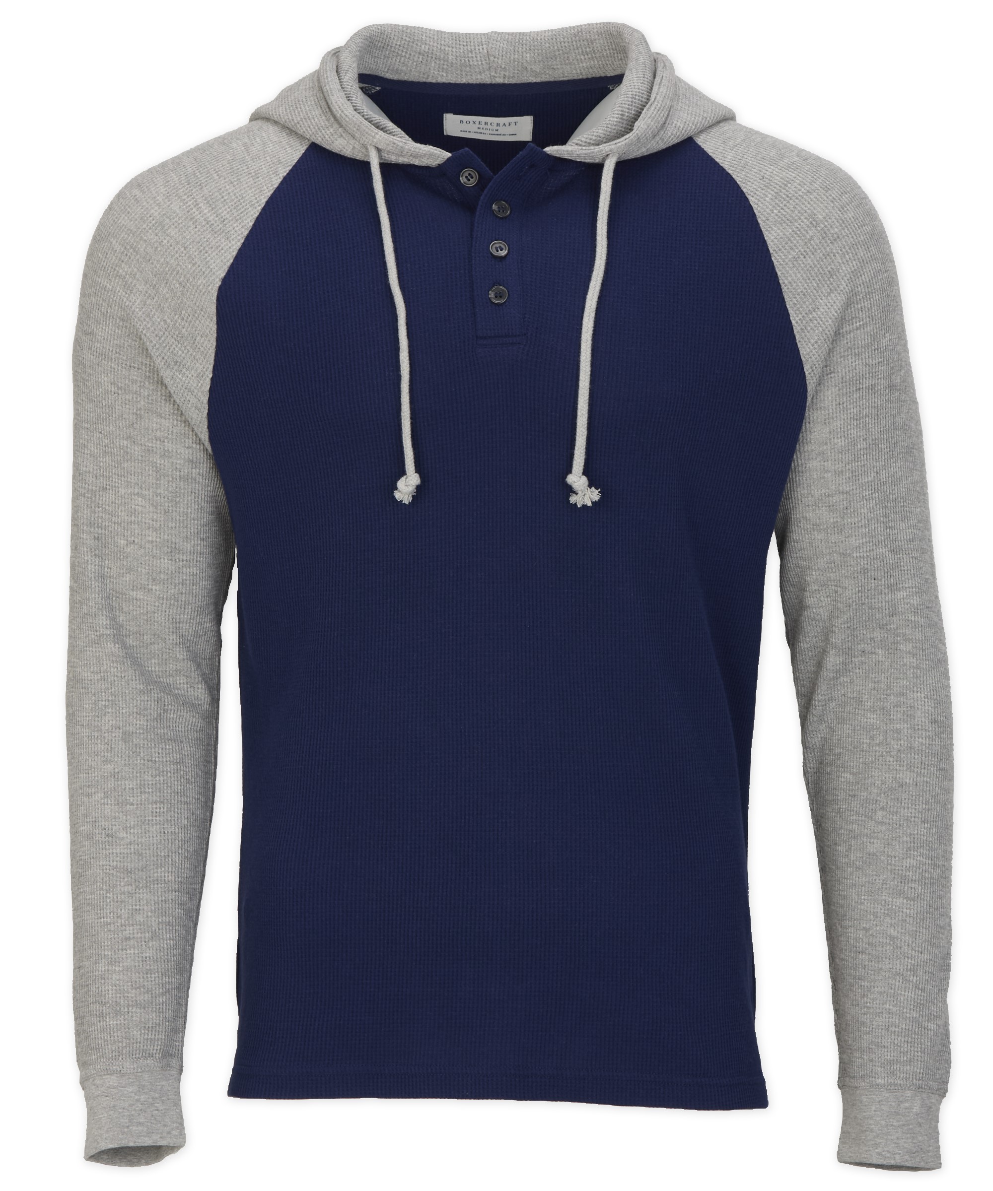 BOXERCRAFT  MEN'S WAFFLE KNIT PULLOVER HOODIE 4