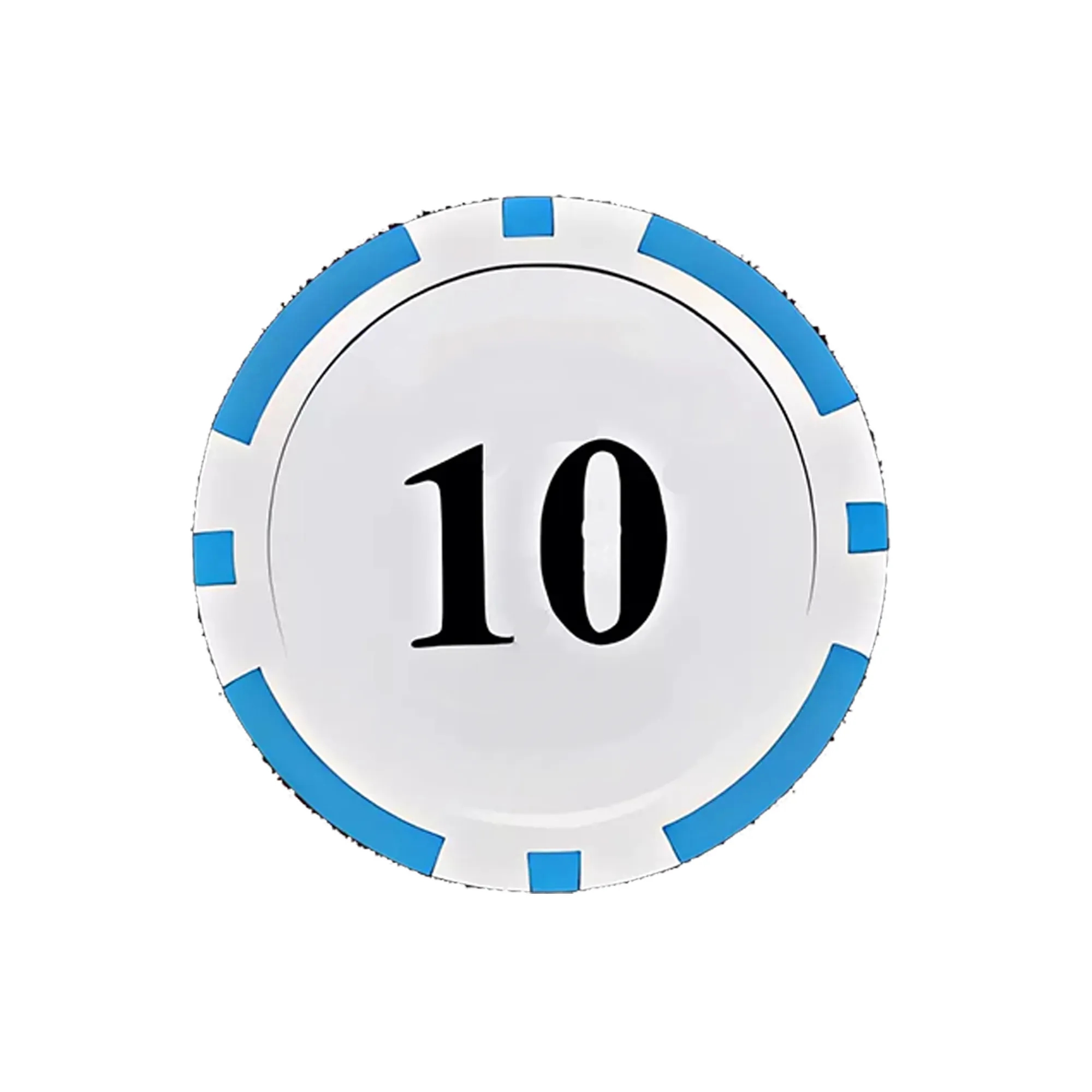 Eco-Friendly Striped Dice Poker Chips Casino Gameplay 3