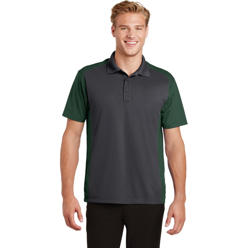 Sport-Tek Colorblock Micropique Sport-Wick Polo. 16