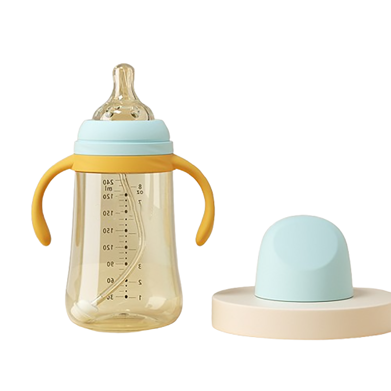 10oz Dual-Use Baby Feeding Bottle - Safe & Durable 1
