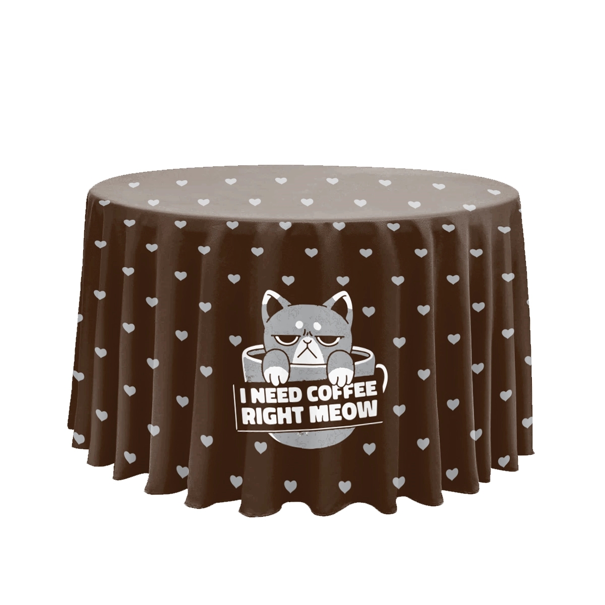 Circular Table Cover - Full Coverage - Digital - wPoly 1
