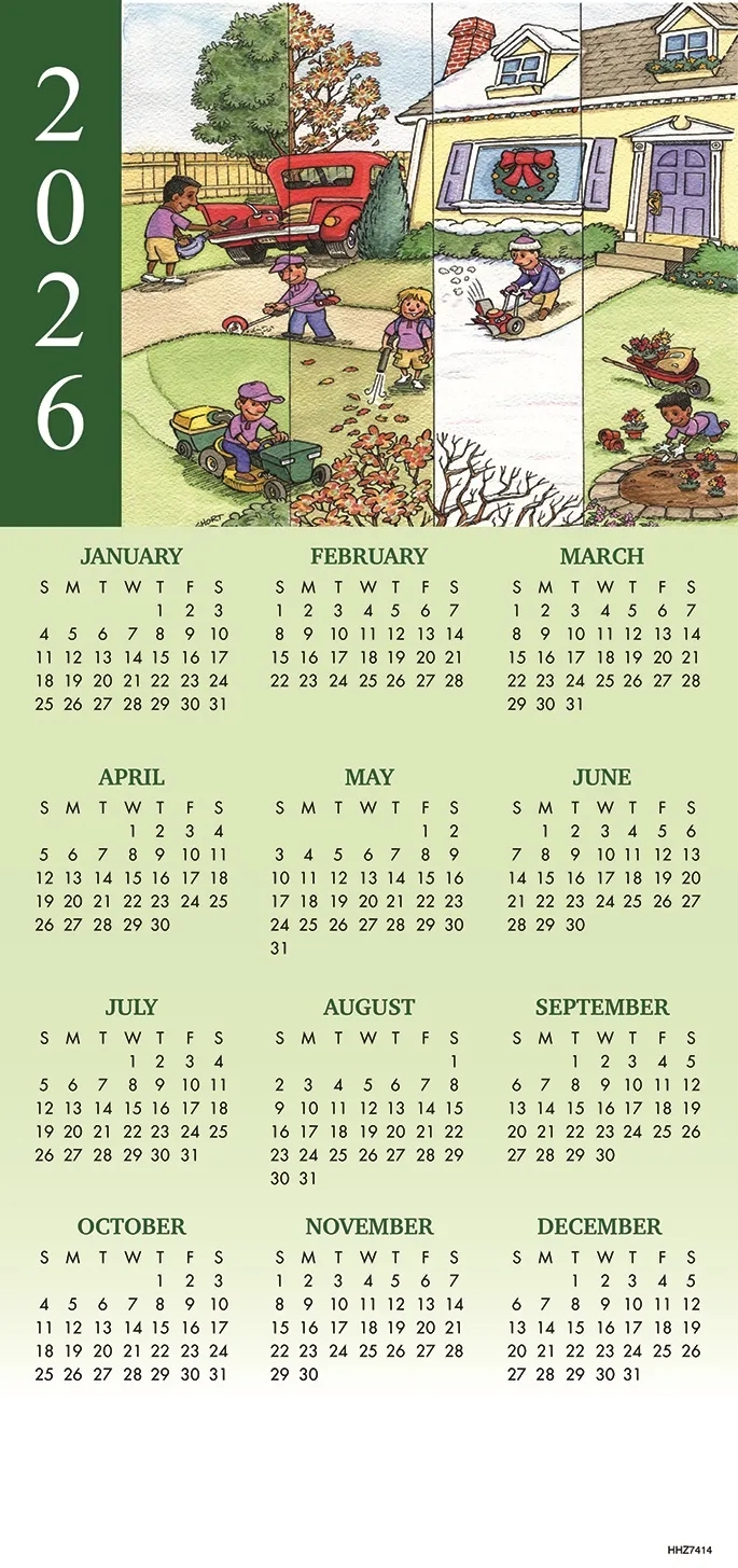 All Year-Round Landscaping Calendar Cards 2