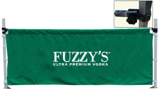 10' Tent Side Rail Double Full Color Dye Sub 1