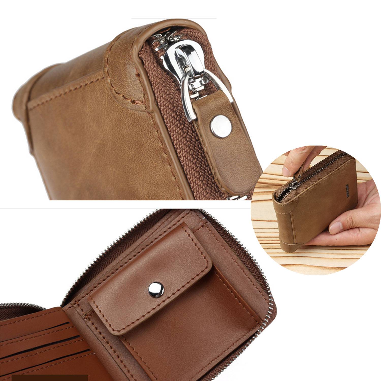 PU Leather Hand-hold Wallet For Man 6