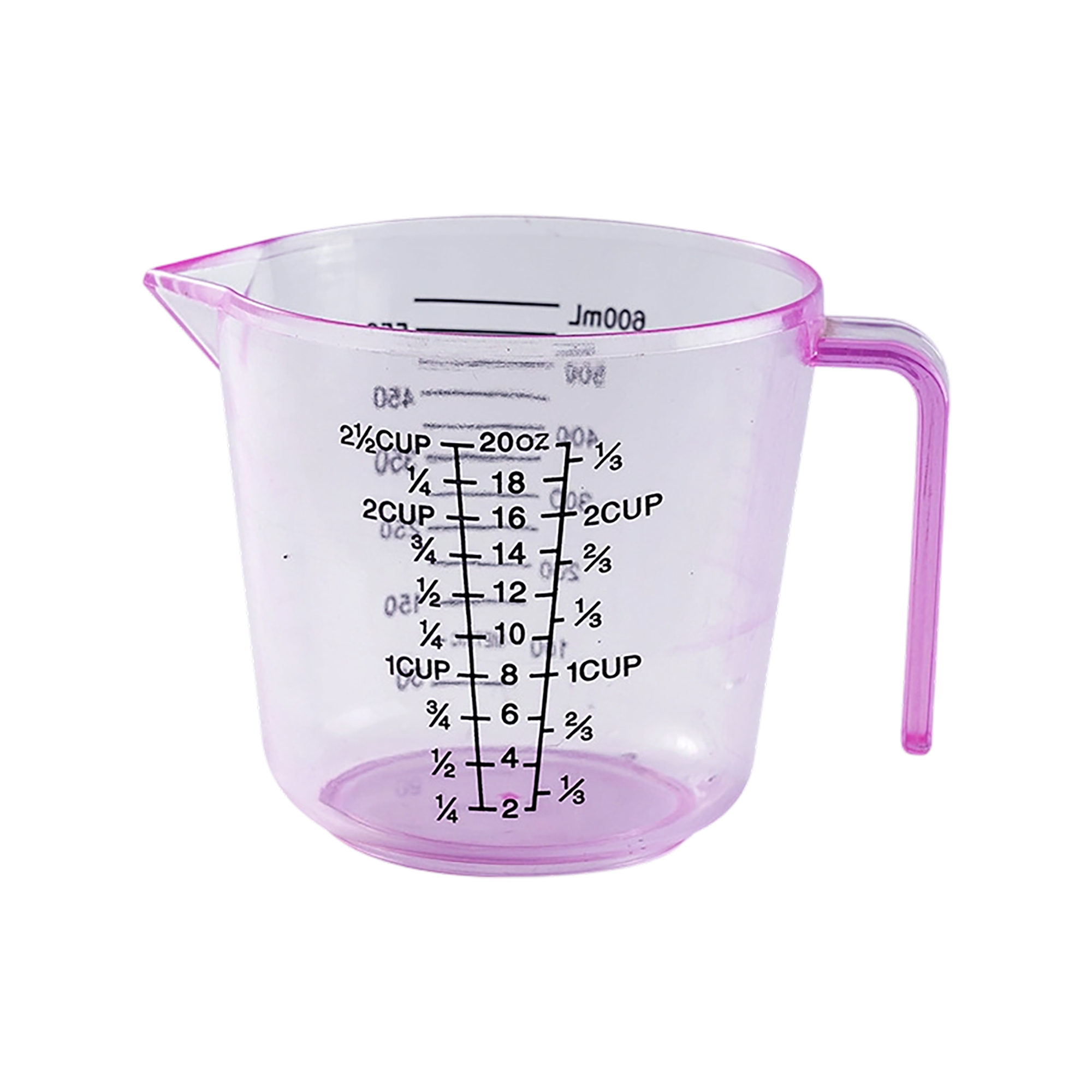 Plastic Kitchen Measuring Cup 20oz Capacity With Pour Spout 5