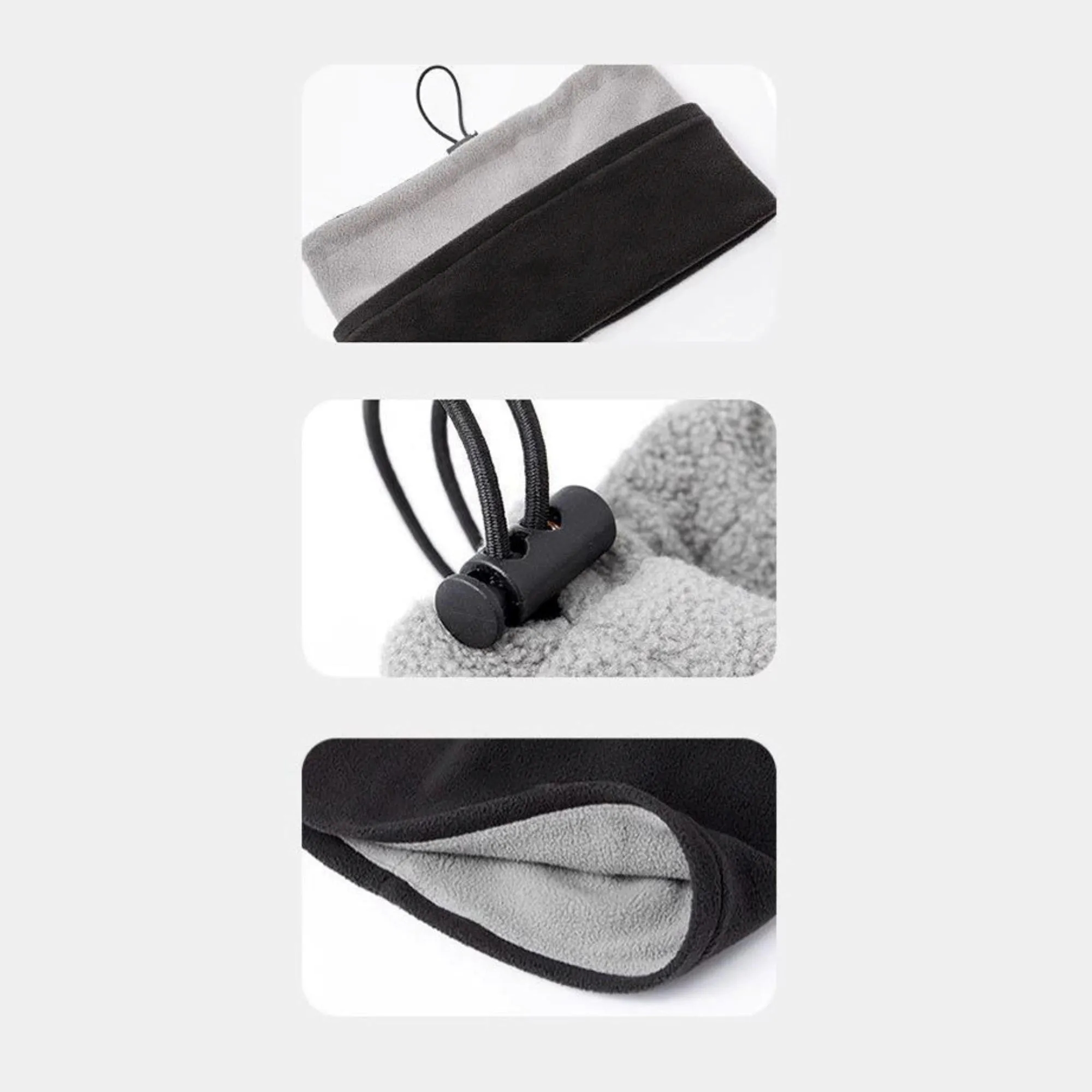 Double Sided Windproof And Warm Face Mask With Scarf 2