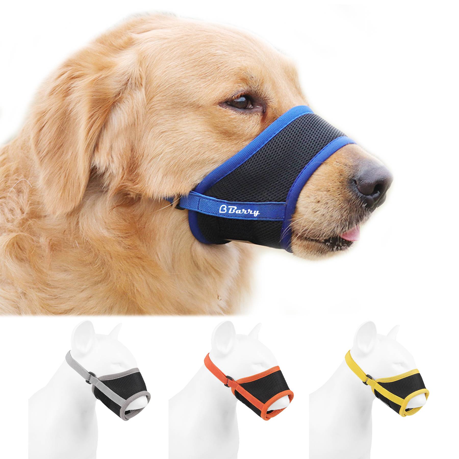 Adjustable Breathable Pet Mouth Cover 2
