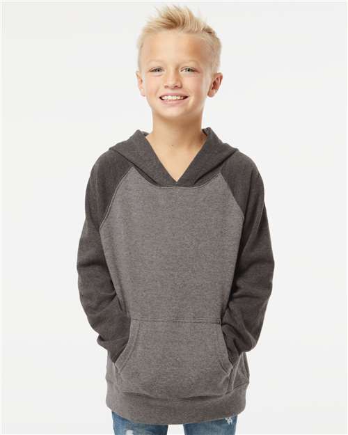 Youth Lightweight Special Blend Raglan Hooded Sweatshirt - PRM15YSB 26