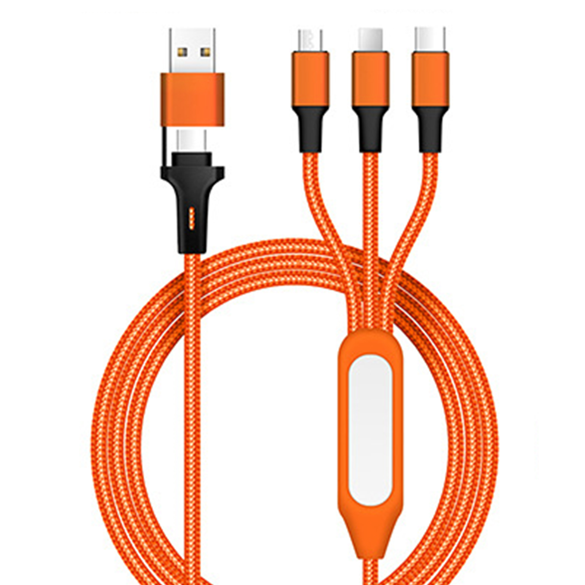 5-in-1 Nylon Braided Data and Charging Cable 5
