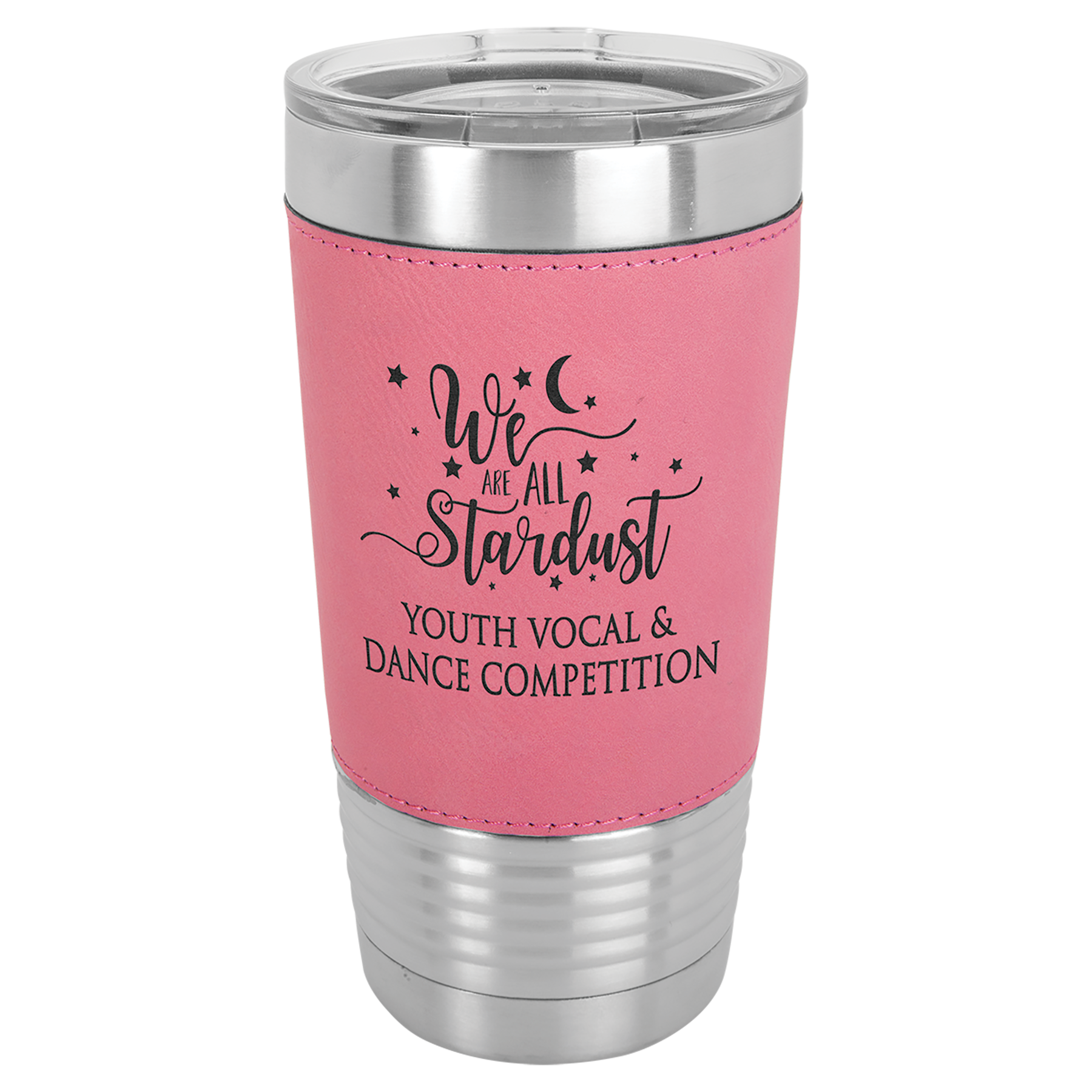 Polar Camel 20 oz. Leatherette Tumbler with Clear Lid 10