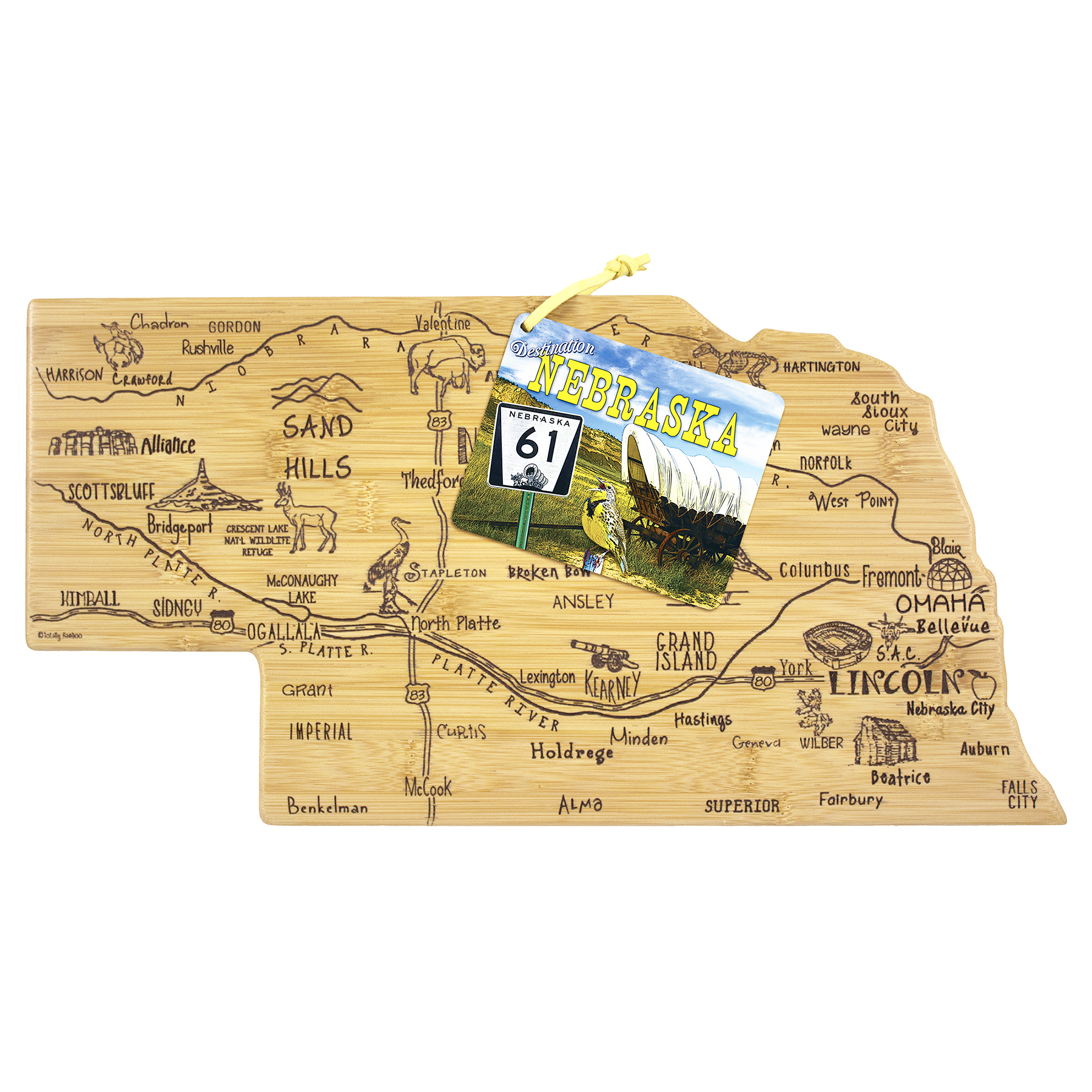 Destination Nebraska Cutting & Serving Board 7