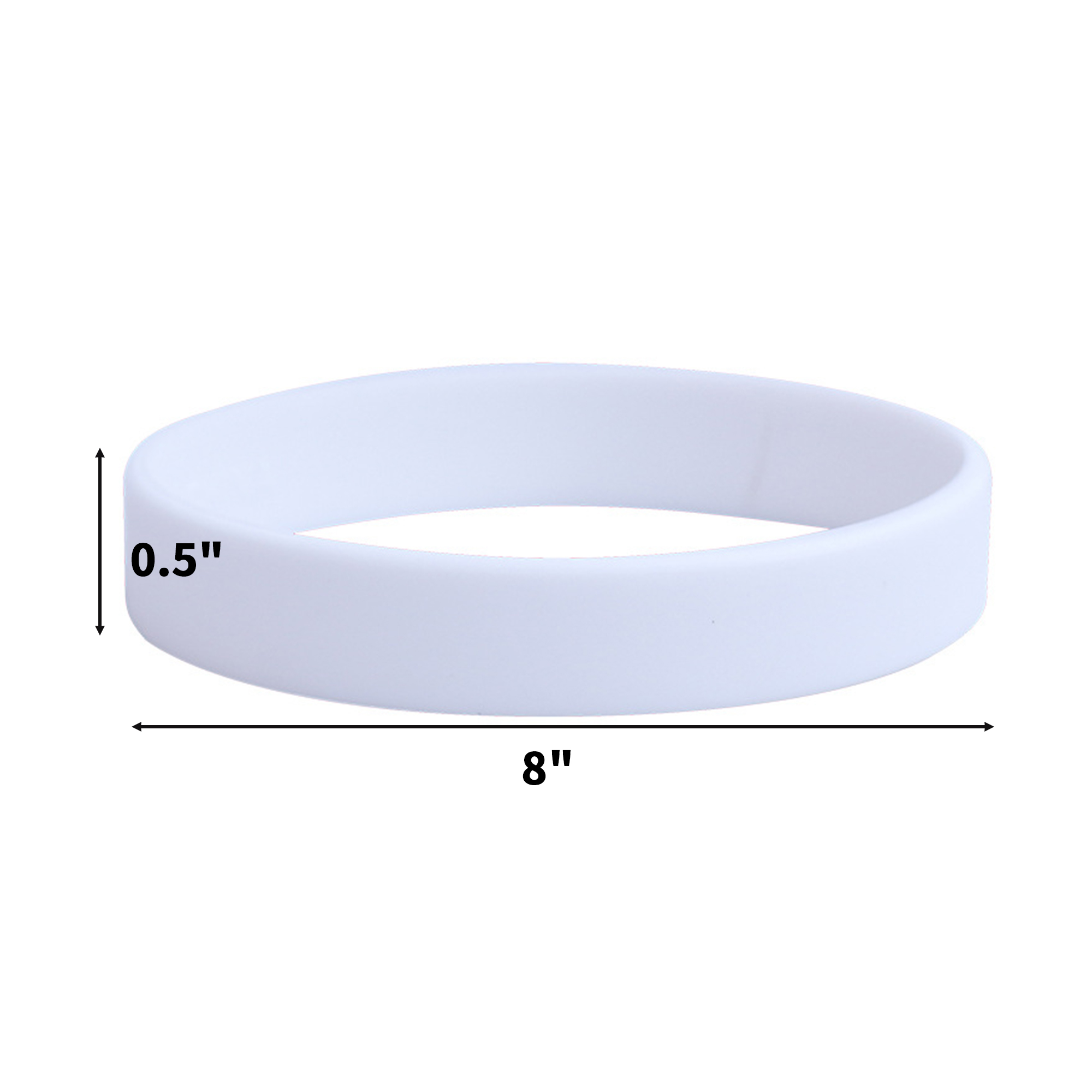 Silicone Material Debossed Text Wristband 11