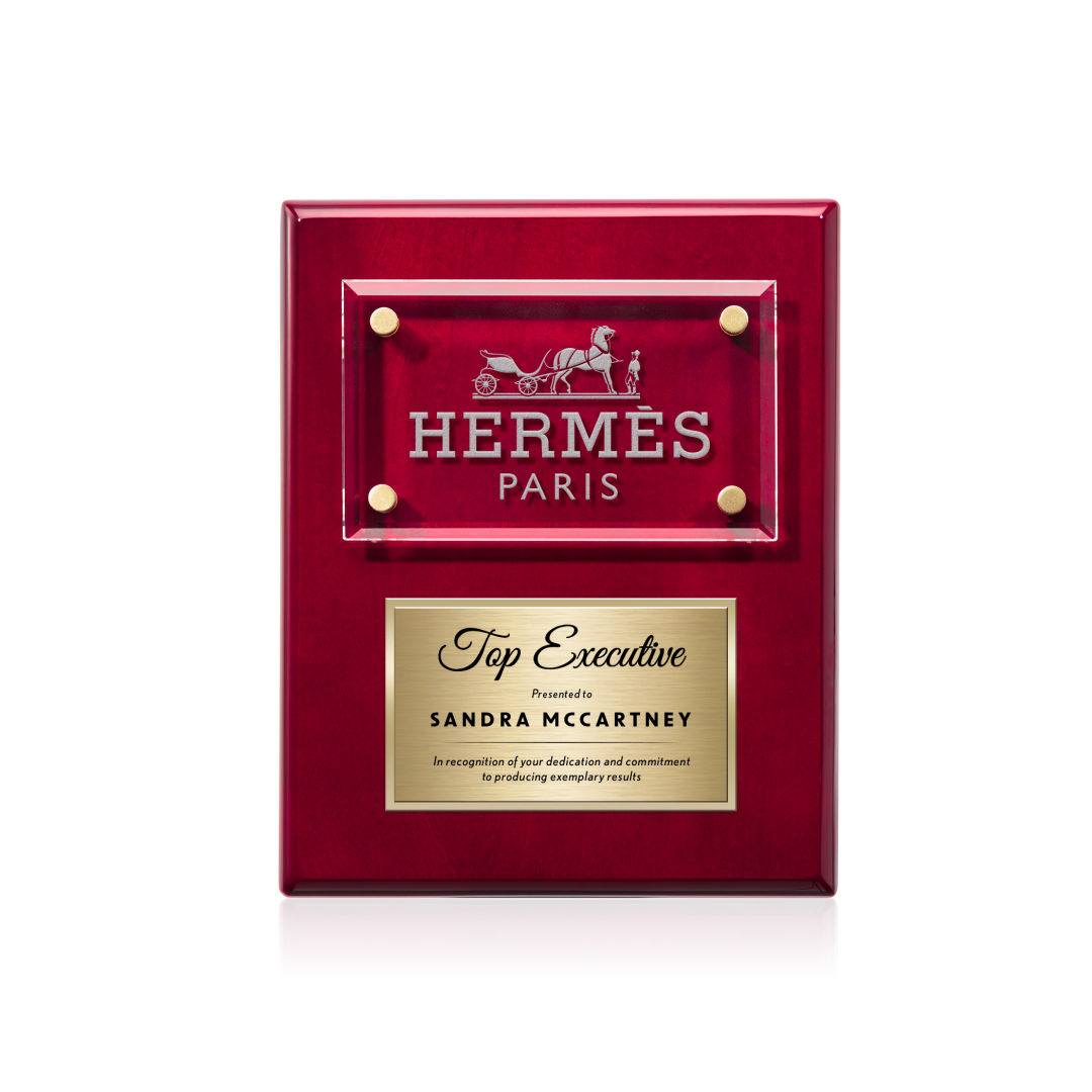 Gossamer Plaque - Rosewood/Gold 4