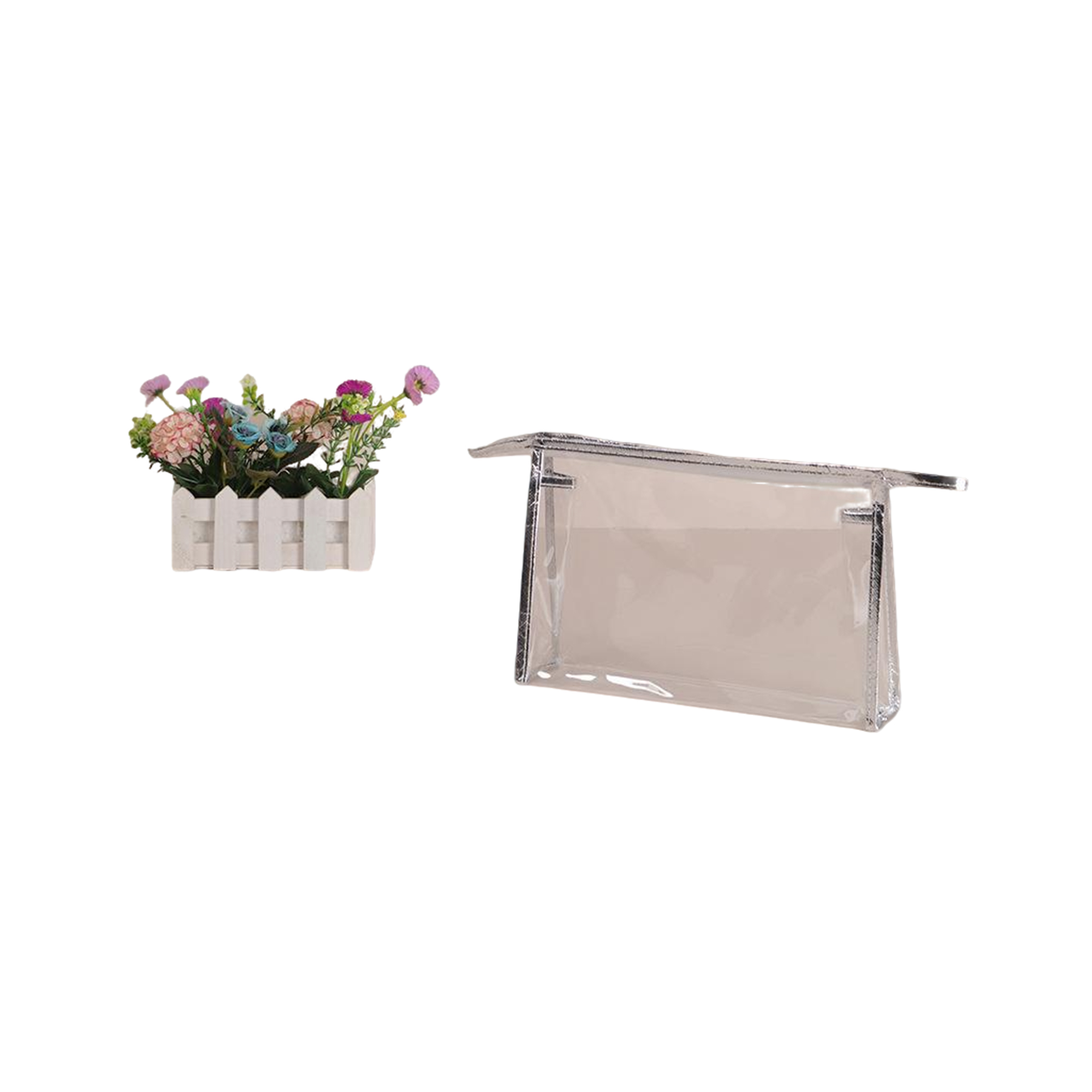 Clear PVC Zipper Pouch Travel Toiletry Bag 2