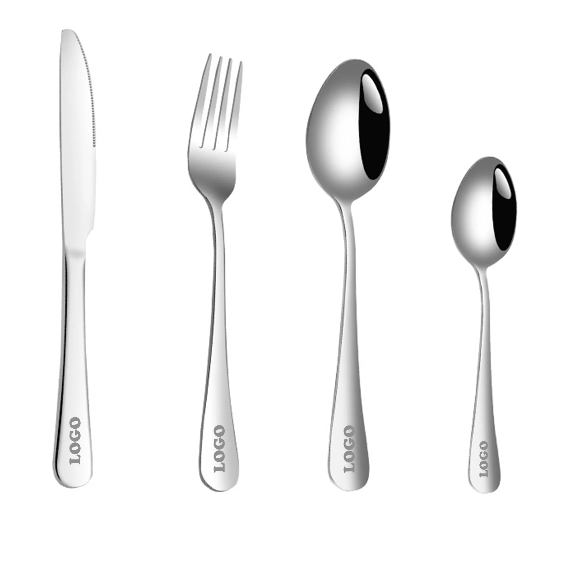 MOQ 50 Stainless steel knife, fork and spoon cutlery set 2
