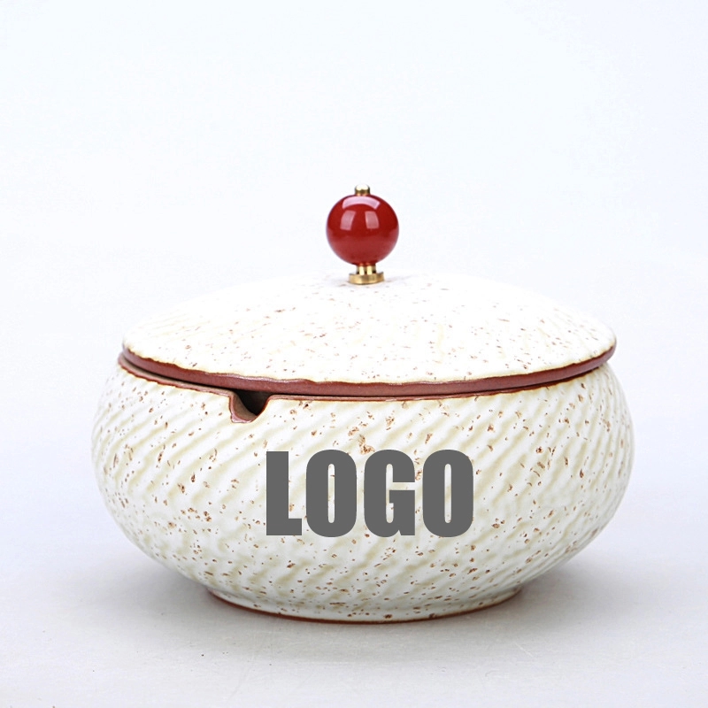 Custom Handmade Ceramic Ashtray With Lid 4