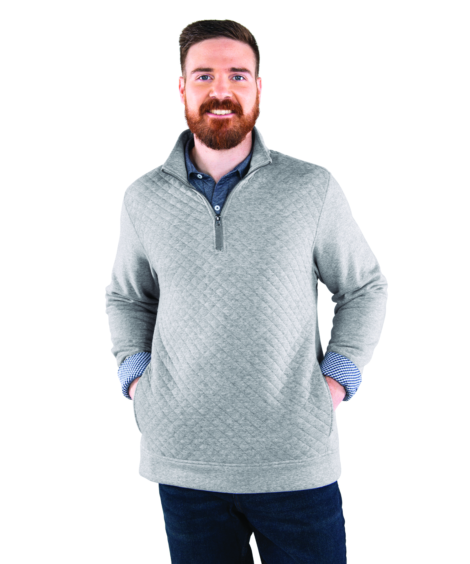 Men's Franconia Quilted Pullover, custom hoodie or sweatshirt with logo imprint 18