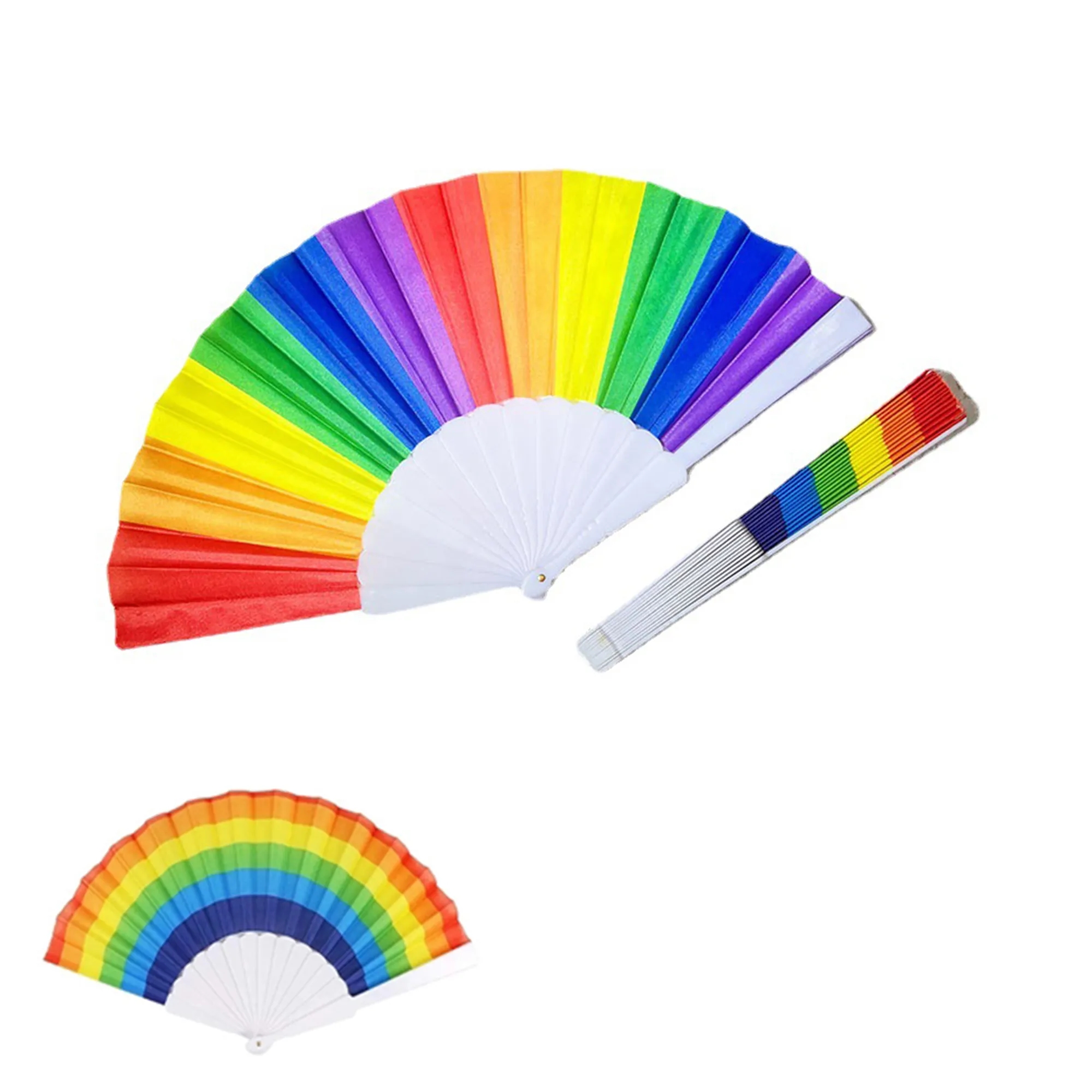 Folding Handheld Rainbow Fan 2