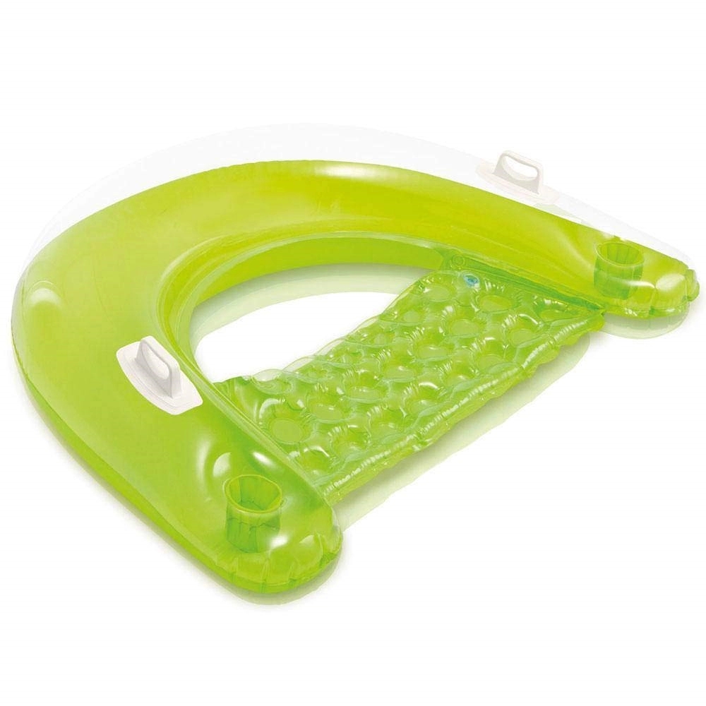 Floating Tube Loungers with Backrest and Cup Holders 3