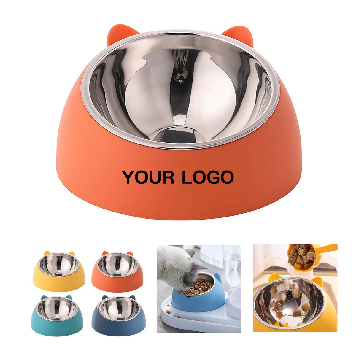 Durable Pet Food Bowl with Scoop Design for Pets 6