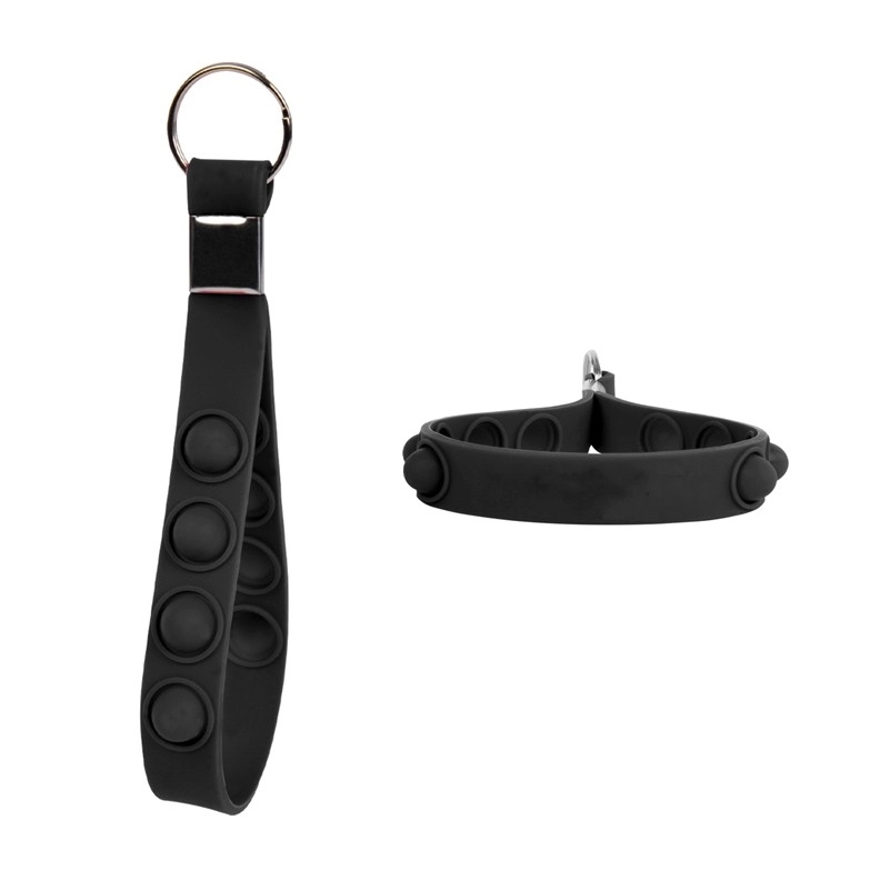 Silicone bubble wristband keychain 2