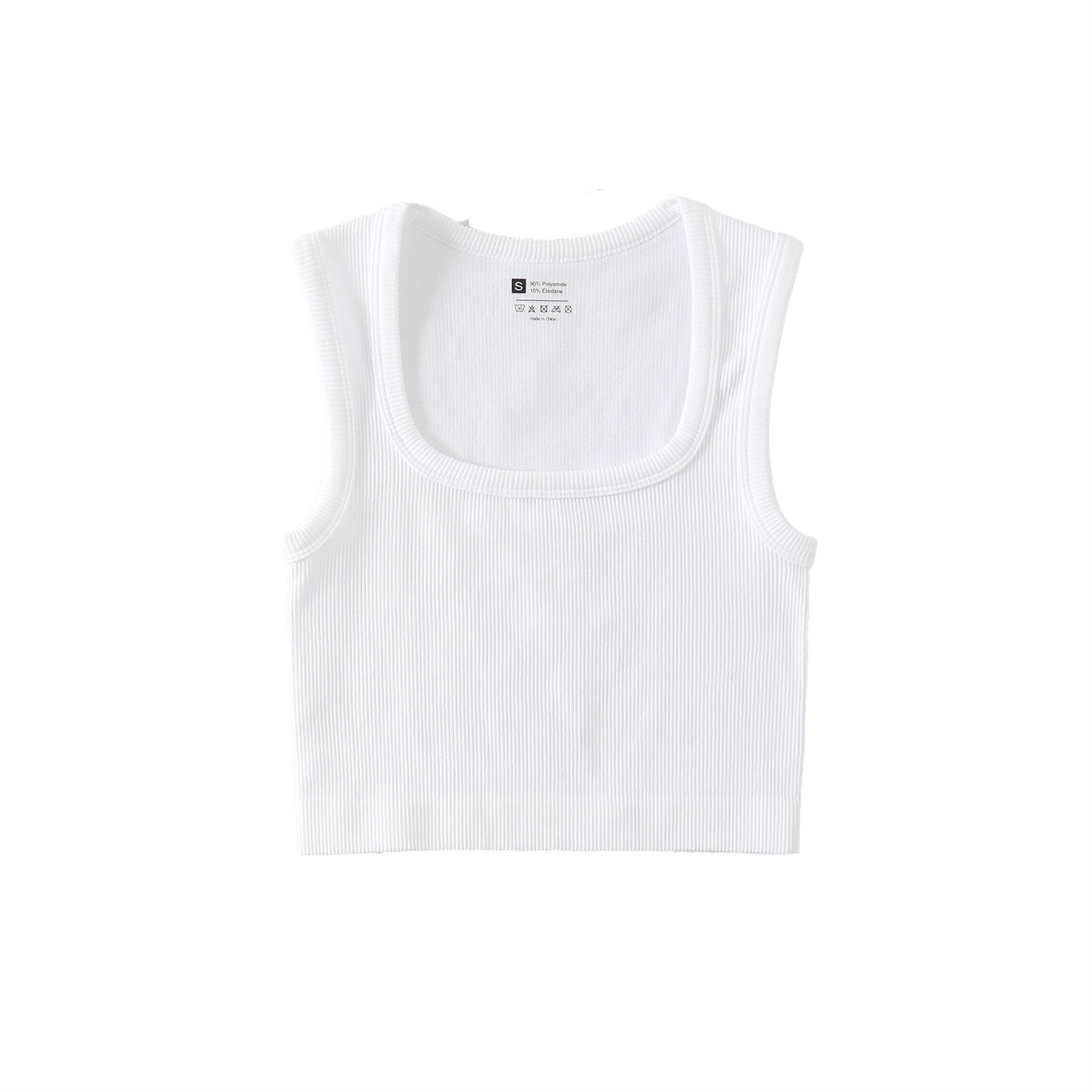 Womens Ribbed Longline Sports Bra 2