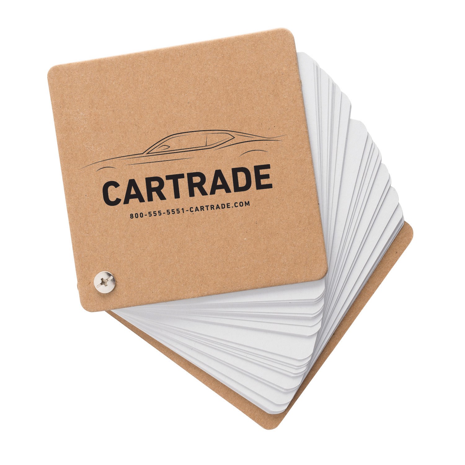 Jotbox 4.15 x 4.15  Unlined Cardboard Memo Pad 5