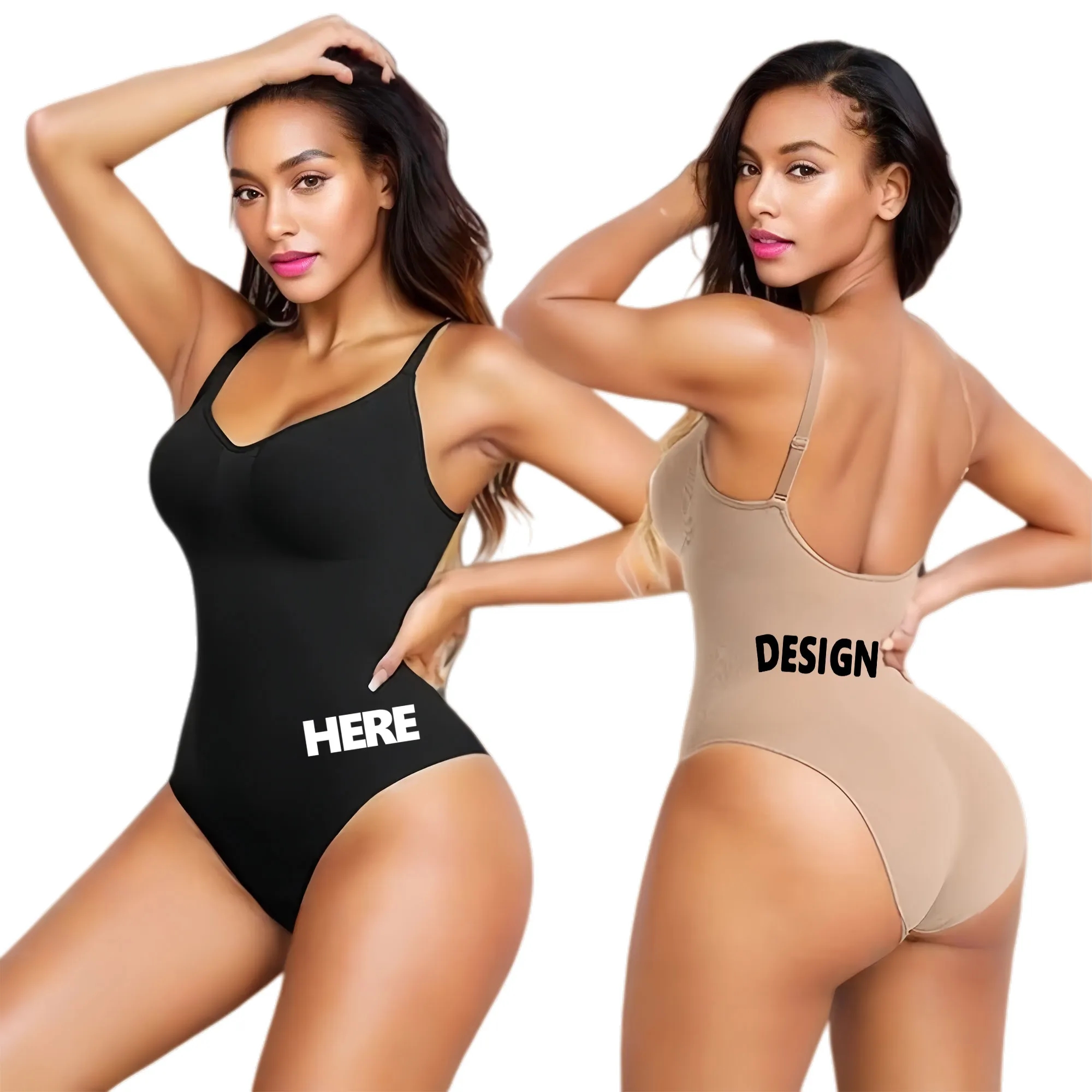 Seamless Shapewear Bodysuit Tummy Control Butt Lifting 4
