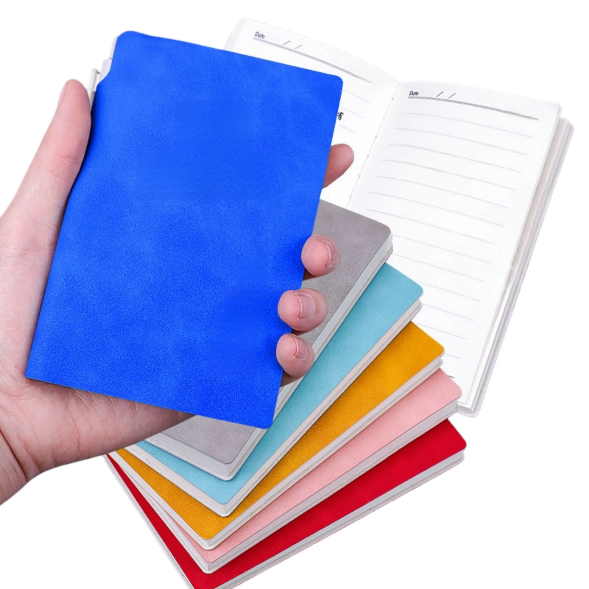 A7 Pocket Notebook Journal Custom Logo Bulk Pack 3