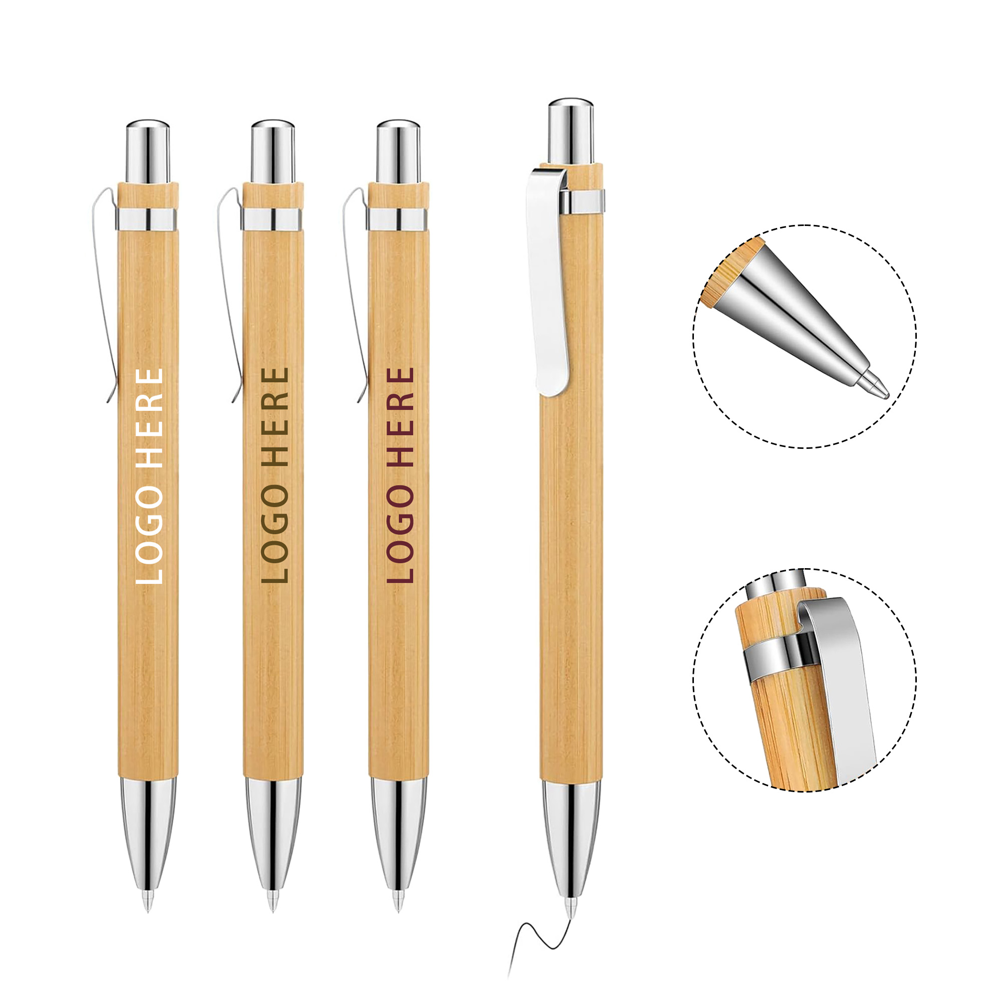 Wooden Retractable Ballpoint Pen Gift 1