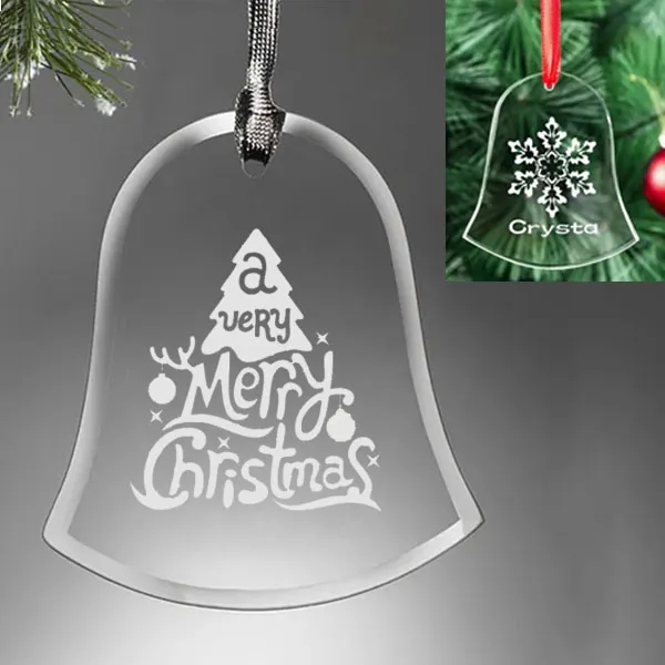 Crystal Bell Christmas Ornament 3