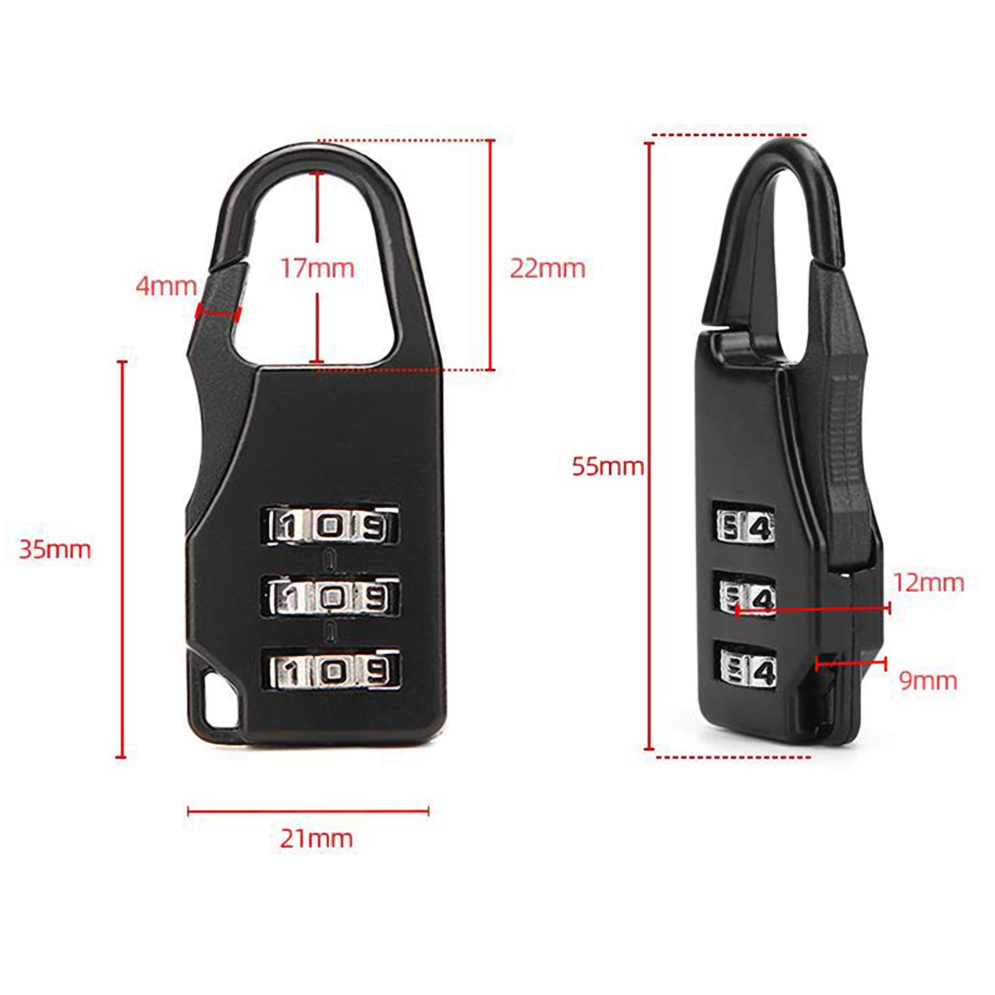 Mini Padlock w/Password 5
