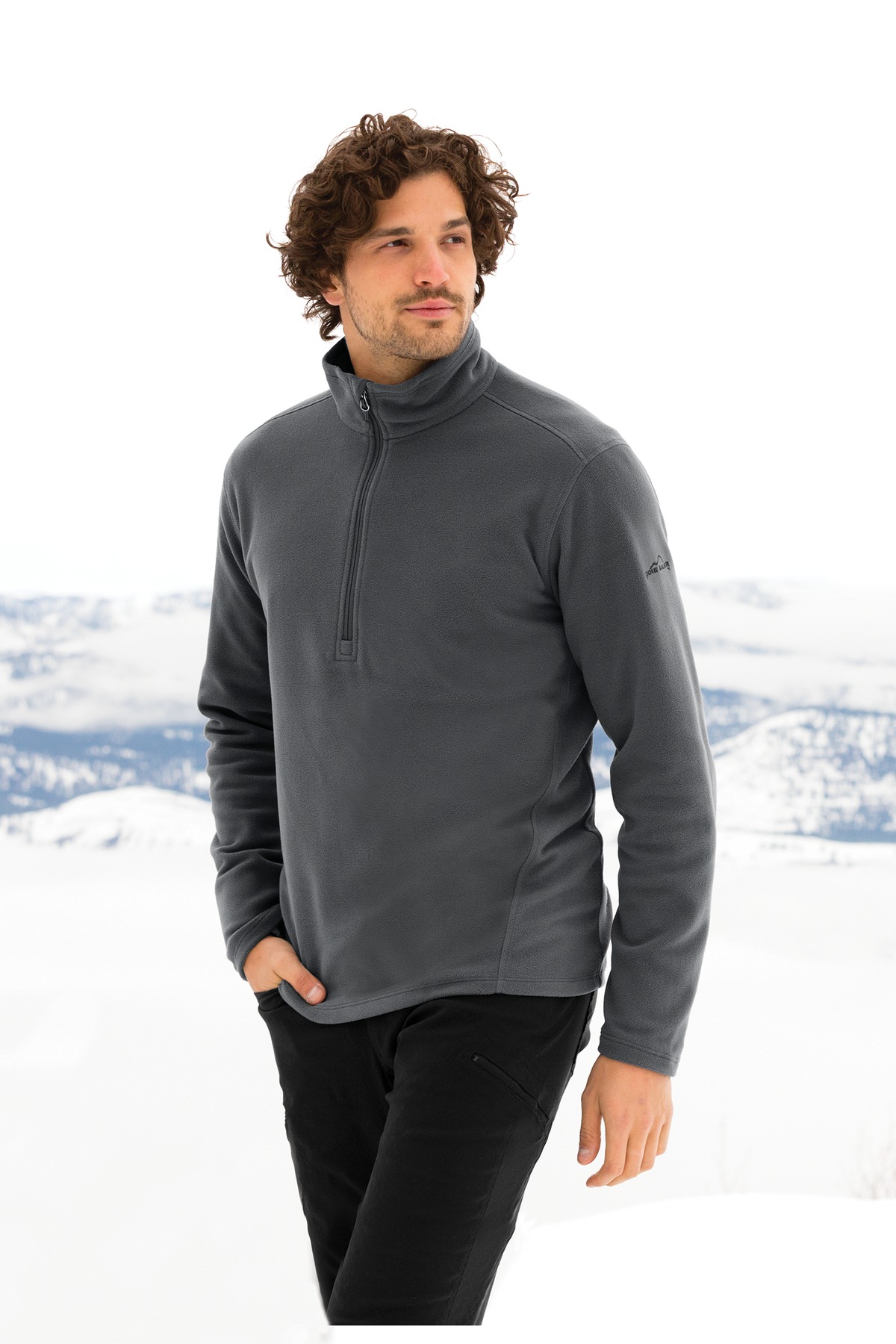 Eddie Bauer 1/2-Zip Microfleece Jacket. EB226 15
