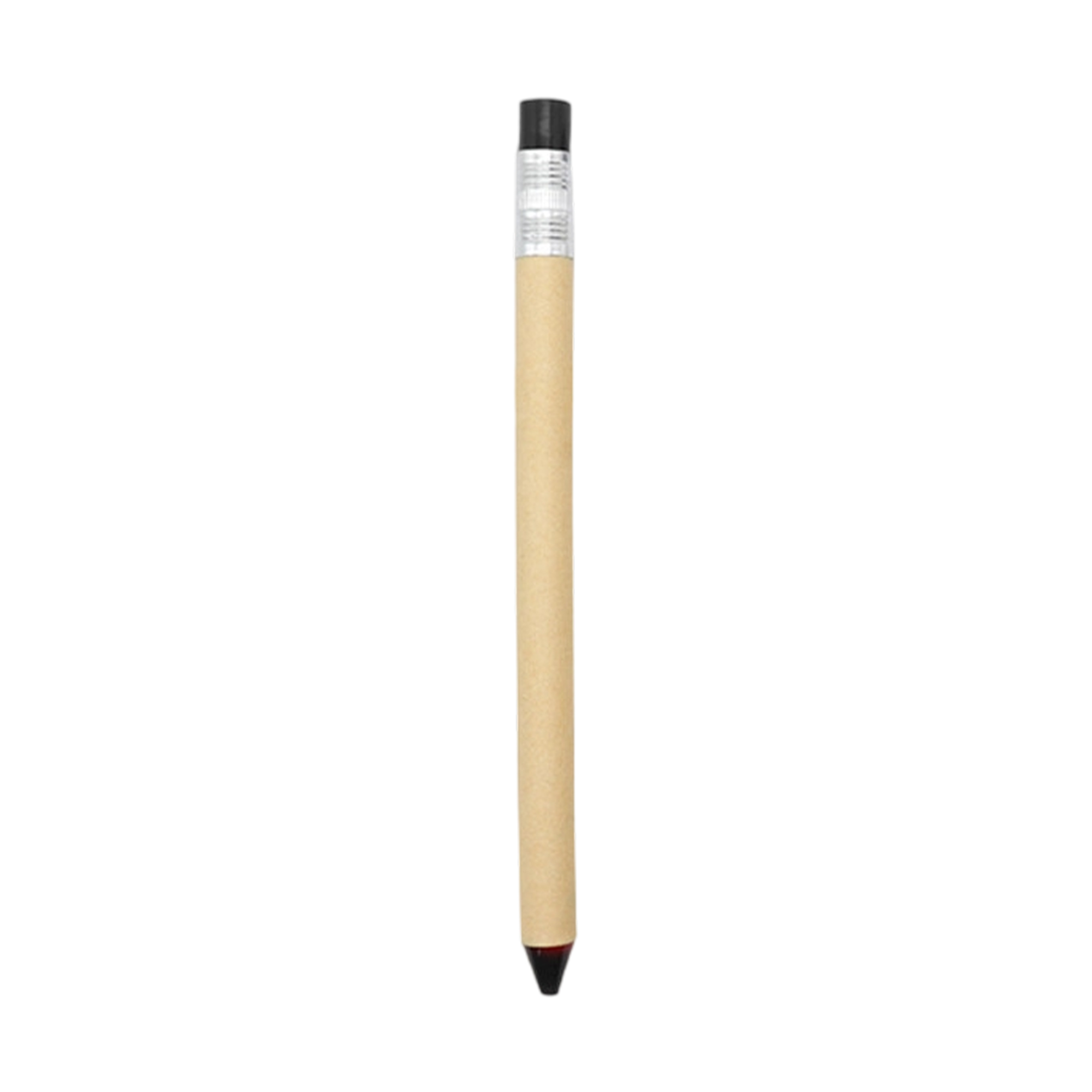 Paper Barrel Click Ballpoint Pen 6.5" Length x 0.47" Width 1