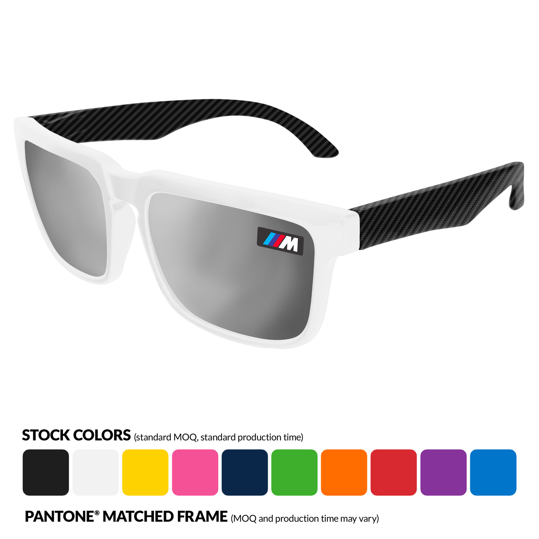 Mirror Heat Sunglasses w/ Full-Color Imprints & Wrap 14