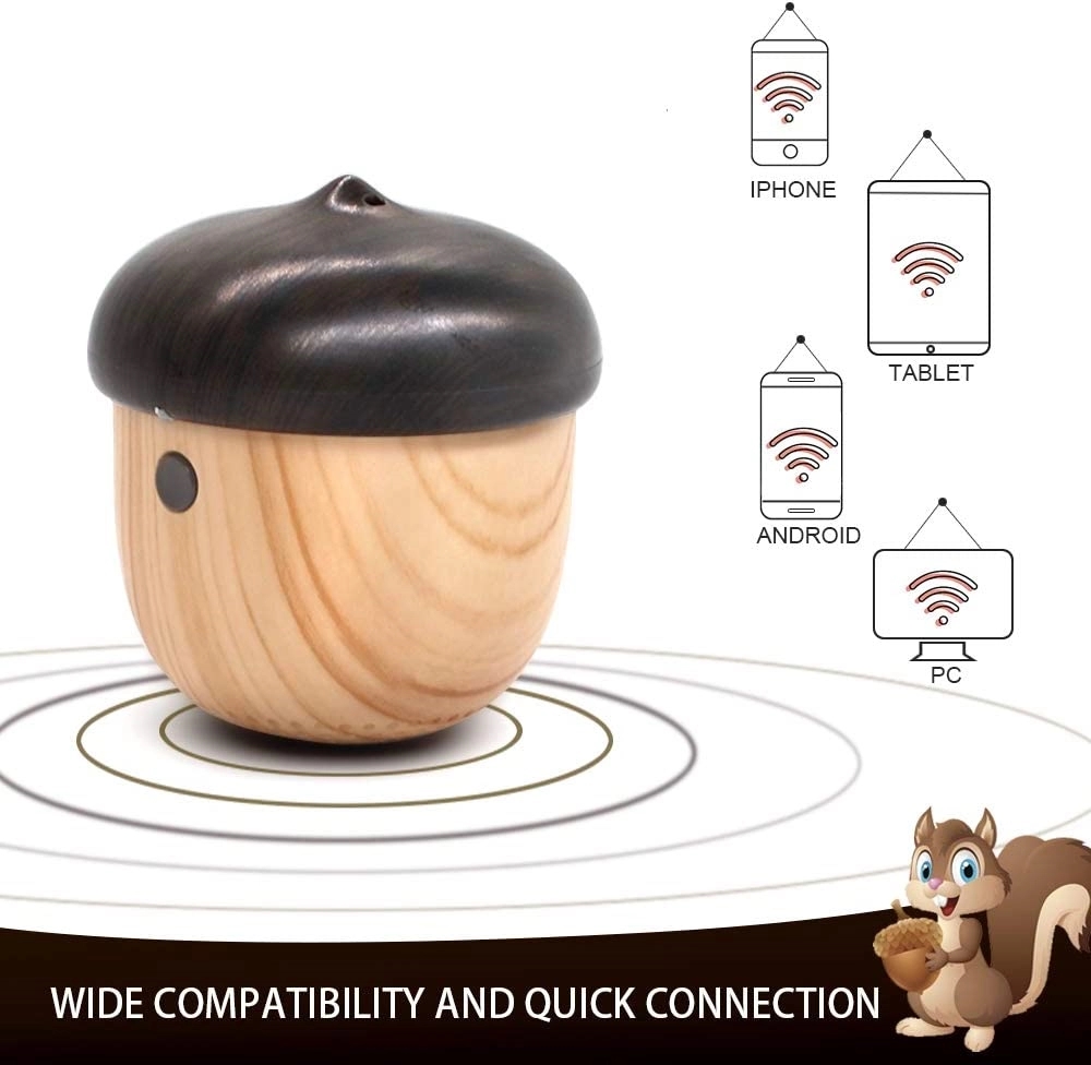Nuts Mini Bluetooth Speaker With Wood Graining Design 6