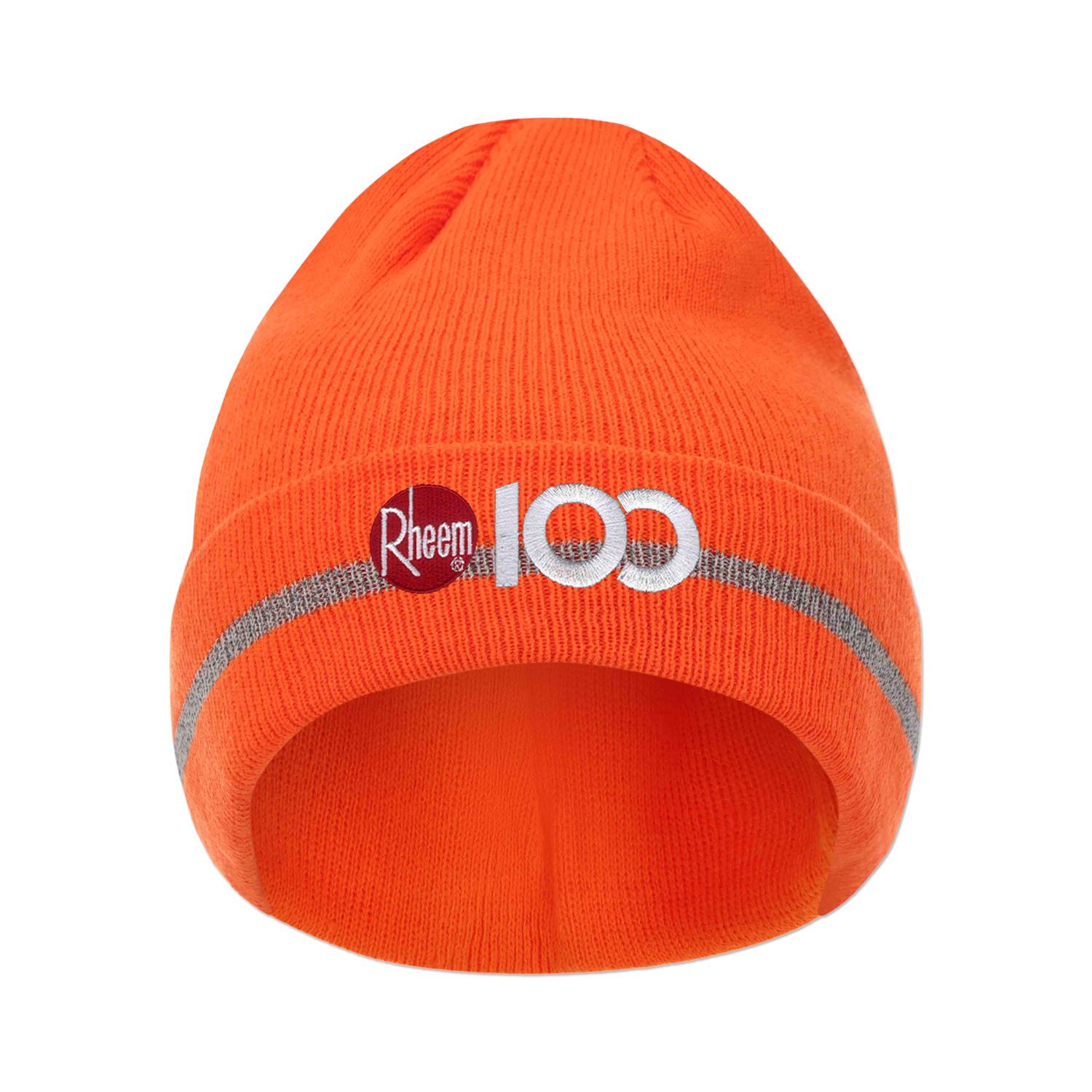12" Folded Safety Beanie with Reflective Threads 3