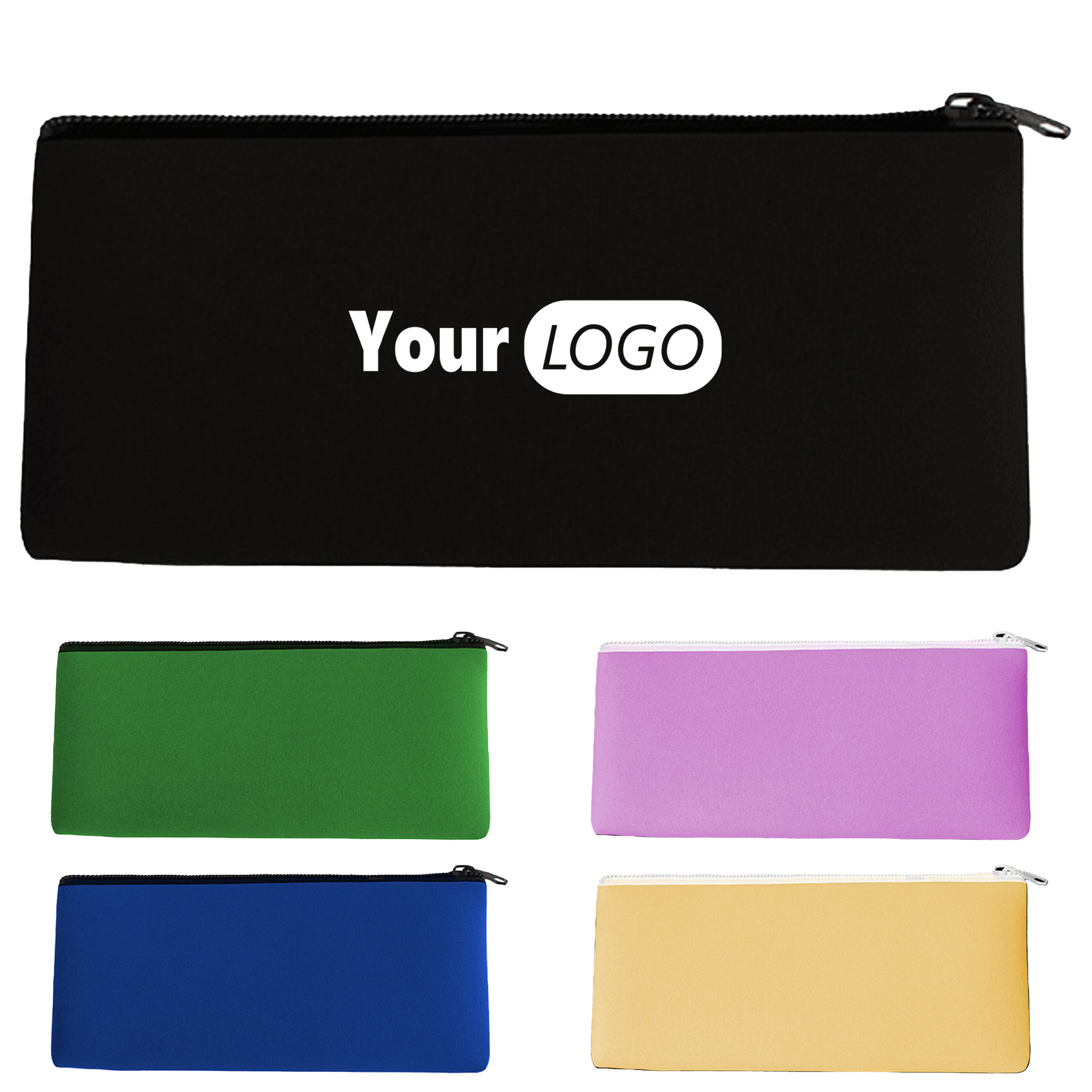Neoprene Square Children'S Zipper Pencil Case 2