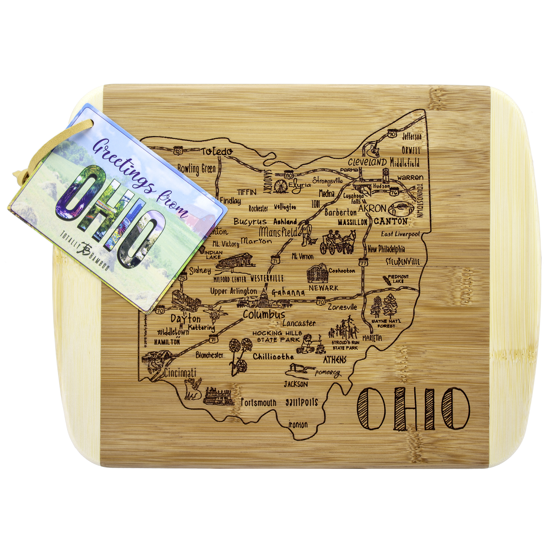 A Slice of Life Ohio Serving & Cutting Board 9