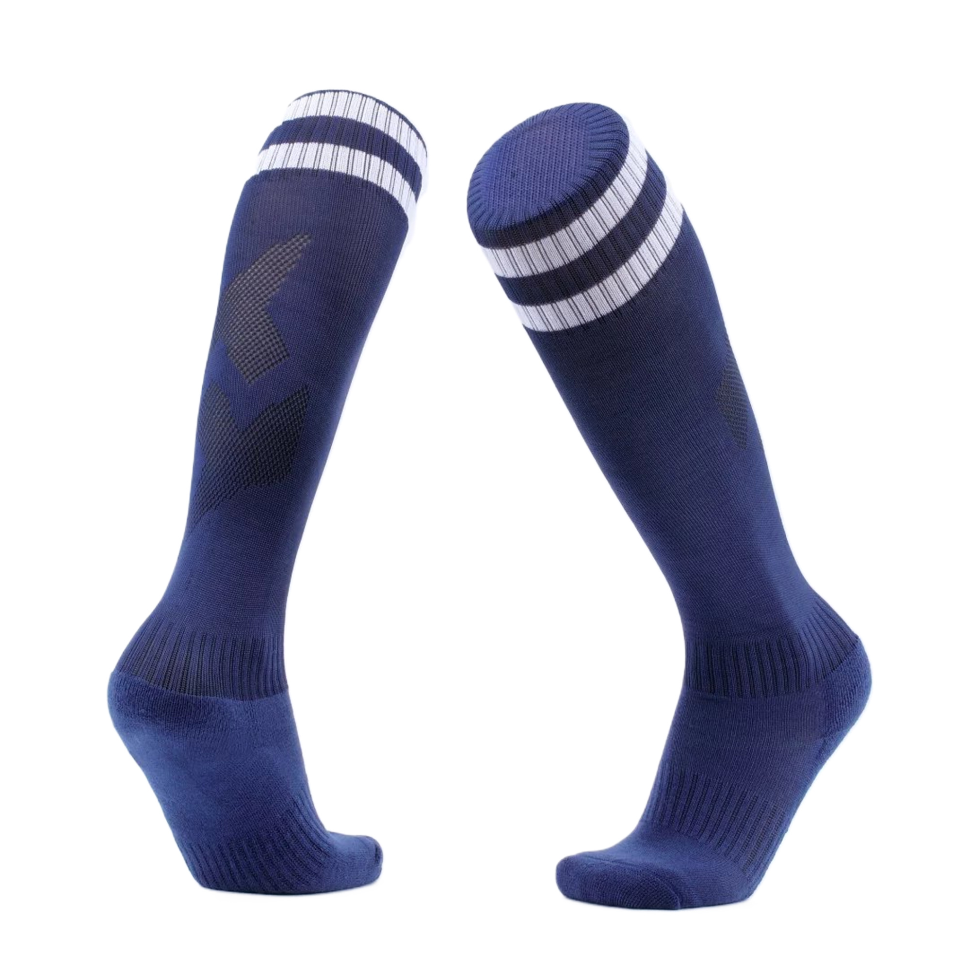 MOQ50 Quick Dry Anti Slip Soccer Socks Over Knee 9