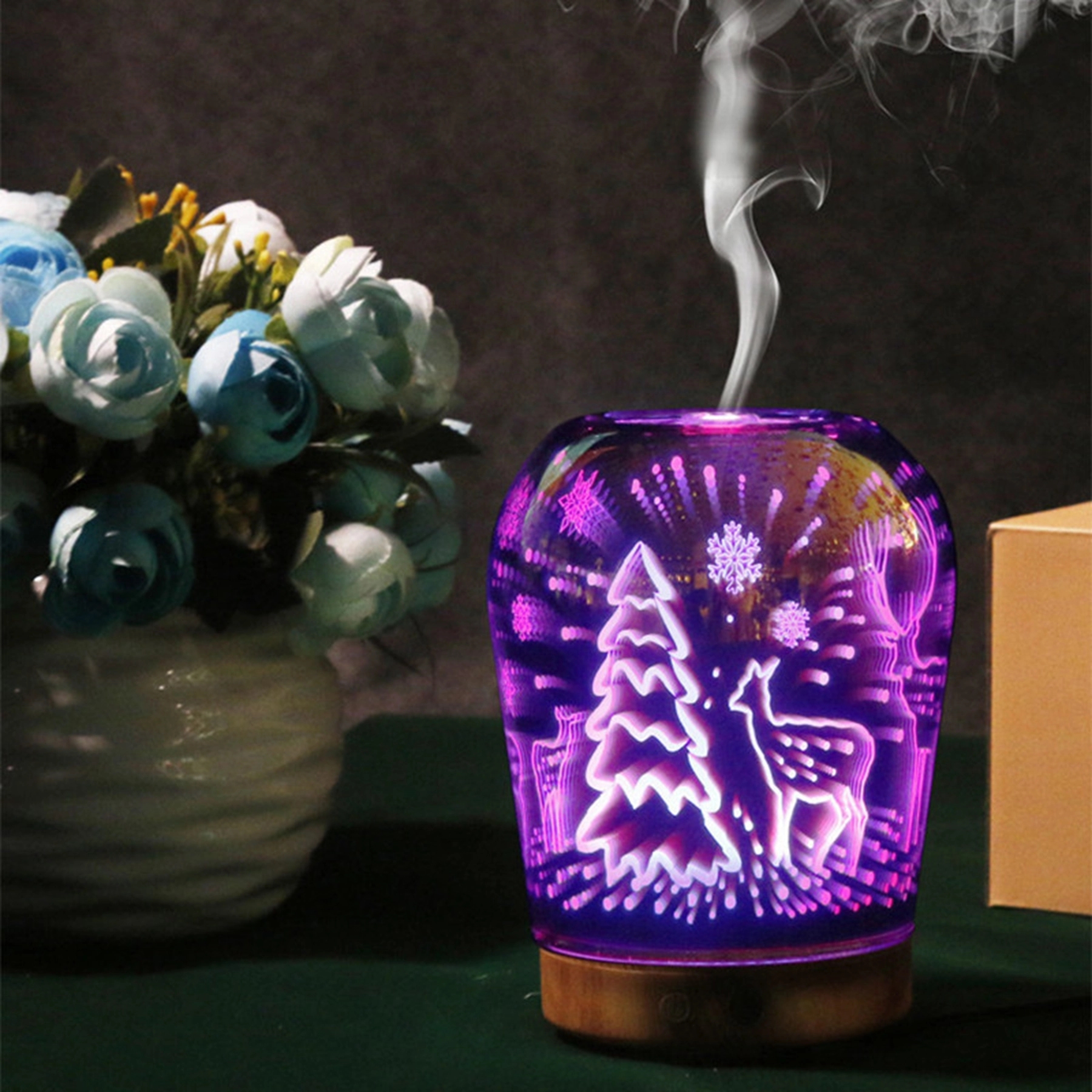 3D Glass Aromatherapy Oil Aroma Diffuser 6