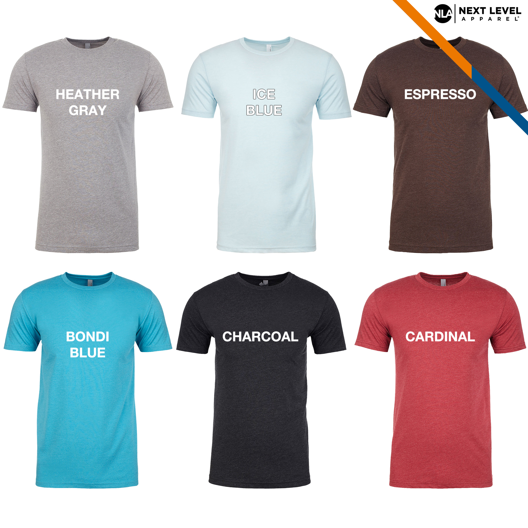 Next Level® 4.3 oz Men's CVC Crew T-Shirts 7